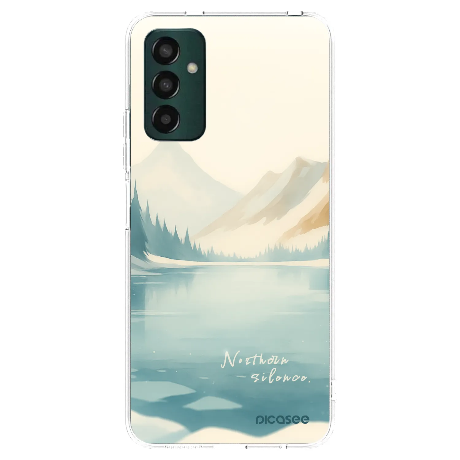 Picasee silikonowe przeźroczyste etui na Samsung Galaxy M13 M135F - NOTHERN SILENCE