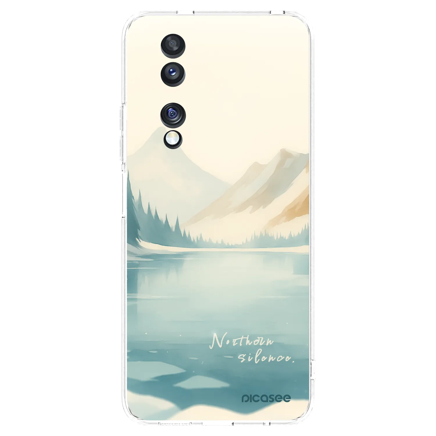 Picasee silikonowe przeźroczyste etui na Honor 70 - NOTHERN SILENCE