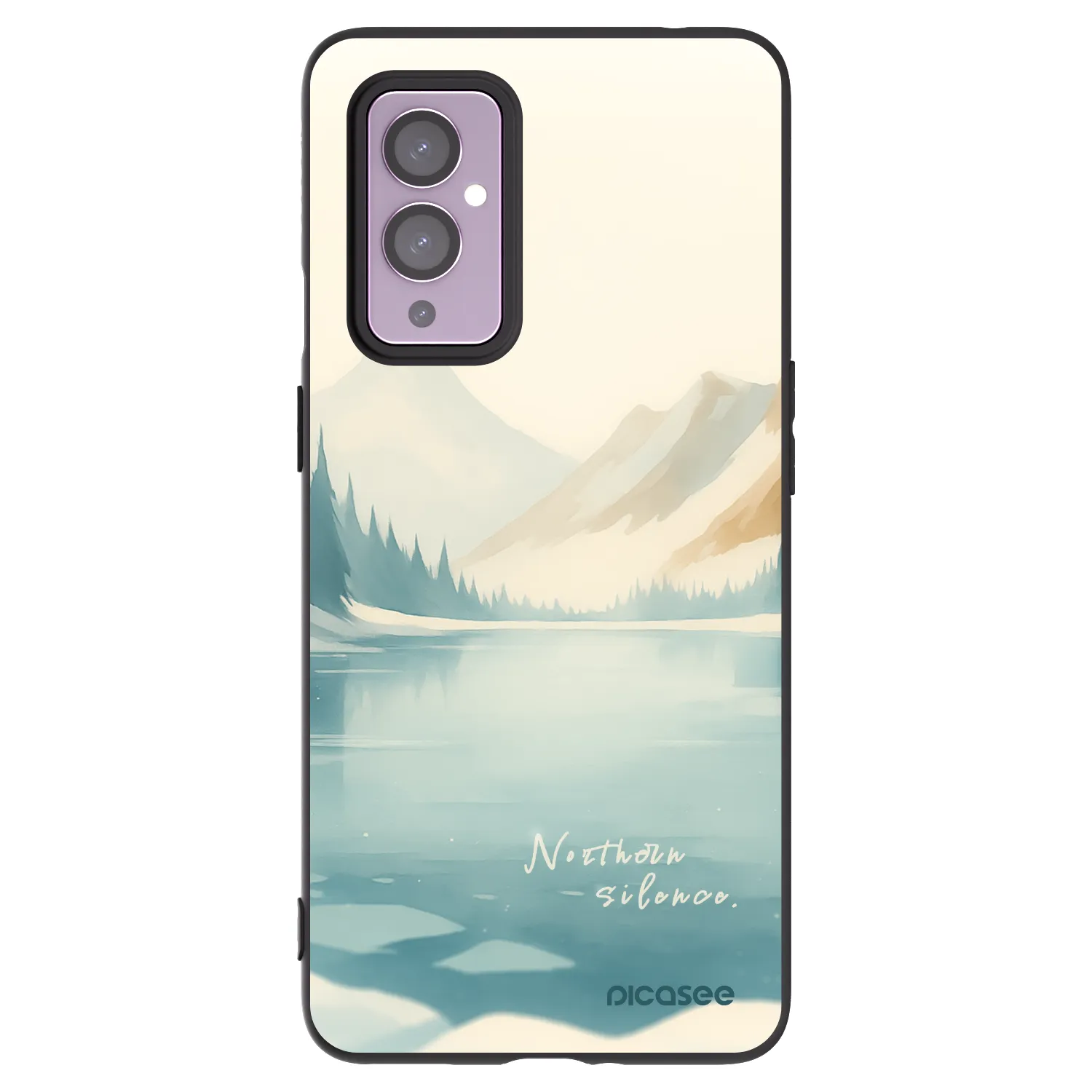 Picasee silikonowe czarne etui na OnePlus 9 - NOTHERN SILENCE