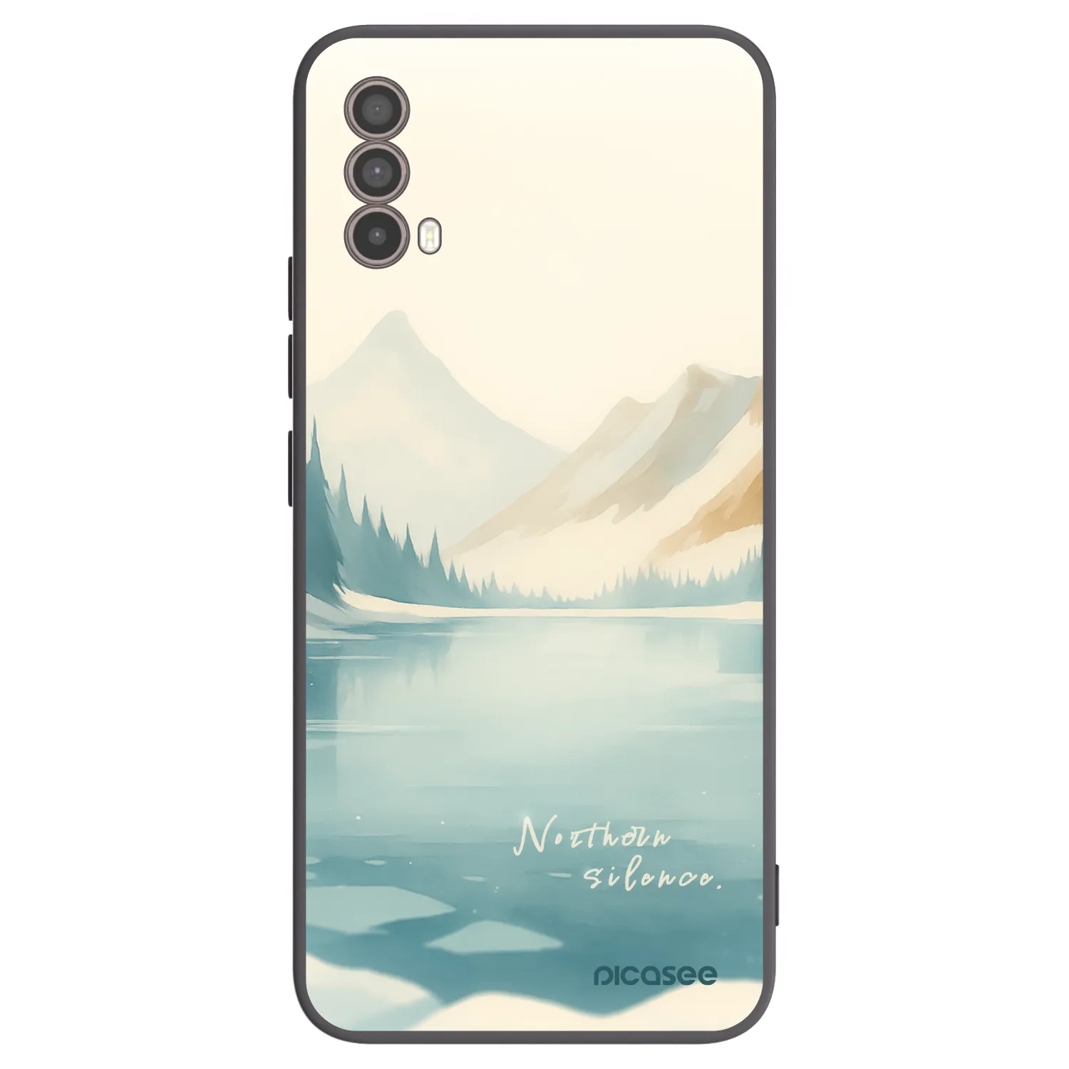 Picasee silikonowe czarne etui na Motorola Moto E40 - NOTHERN SILENCE