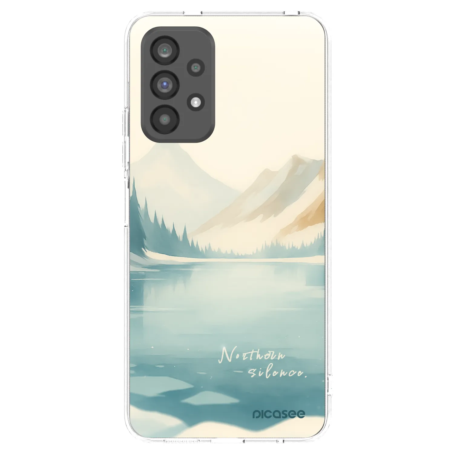 Picasee silikonowe przeźroczyste etui na Samsung Galaxy A73 5G - NOTHERN SILENCE