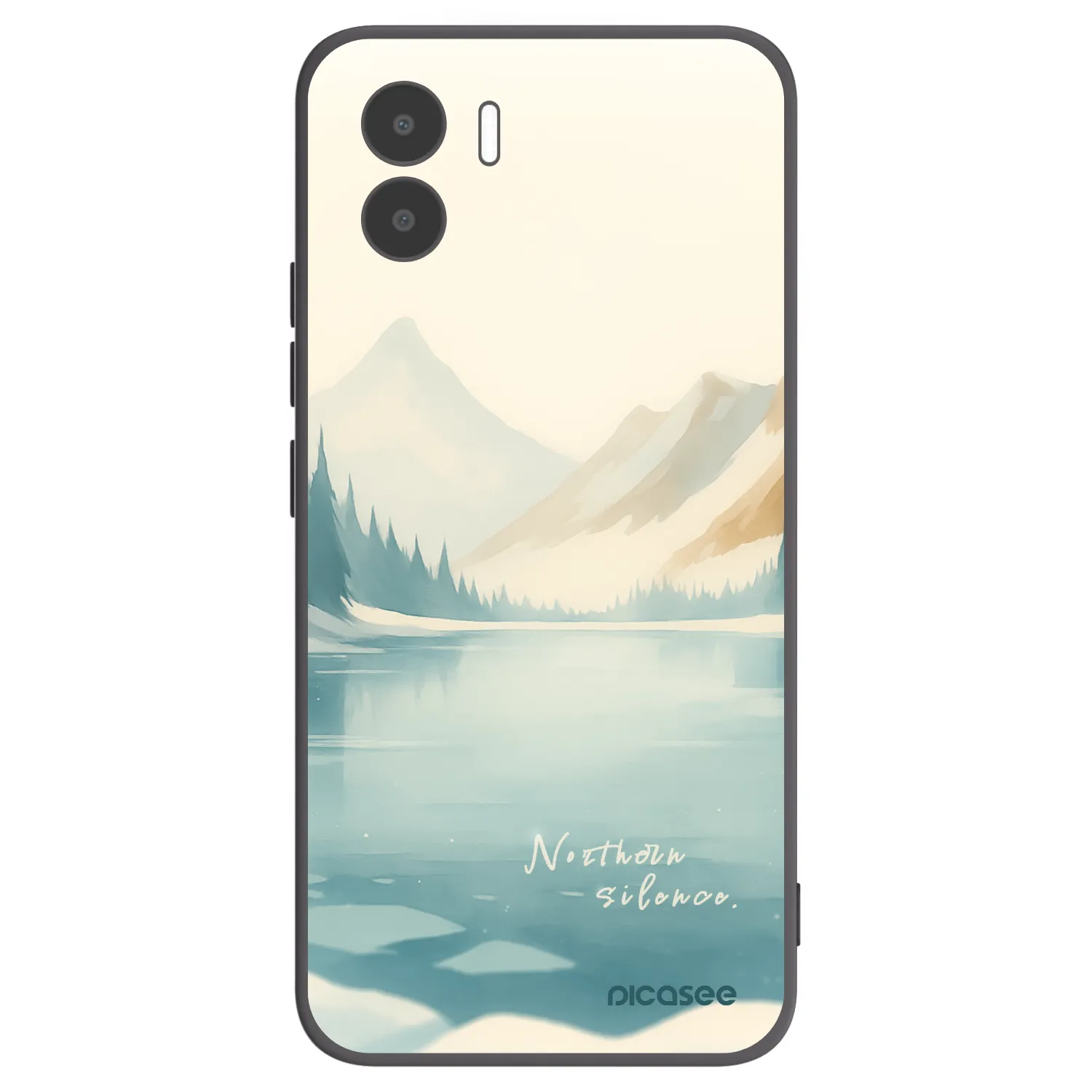 Picasee silikonowe czarne etui na Xiaomi Redmi A1 - NOTHERN SILENCE