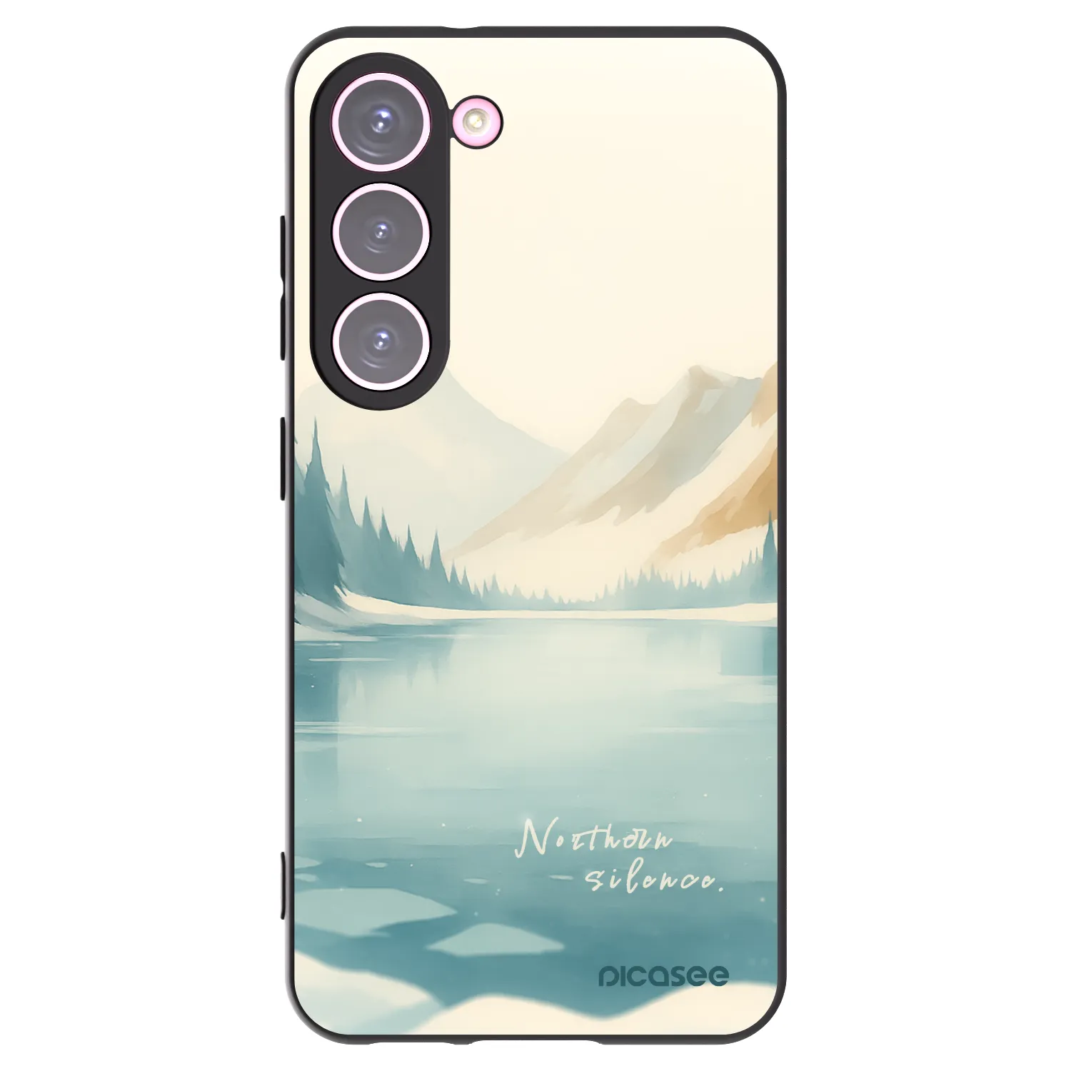 Picasee silikonowe czarne etui na Samsung Galaxy S23 5G - NOTHERN SILENCE