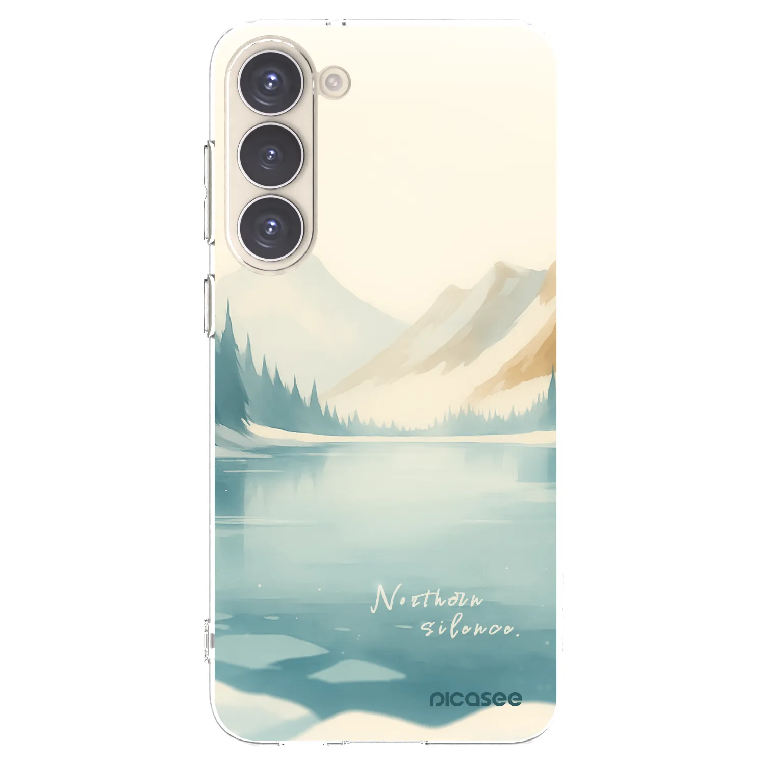 Picasee silikonowe przeźroczyste etui na Samsung Galaxy S23+ 5G - NOTHERN SILENCE