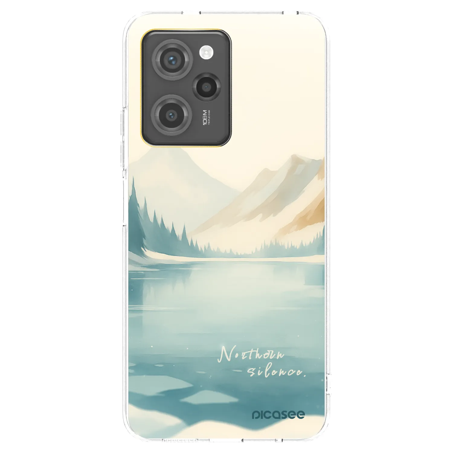 Picasee silikonowe czarne etui na Xiaomi Poco X5 Pro - NOTHERN SILENCE