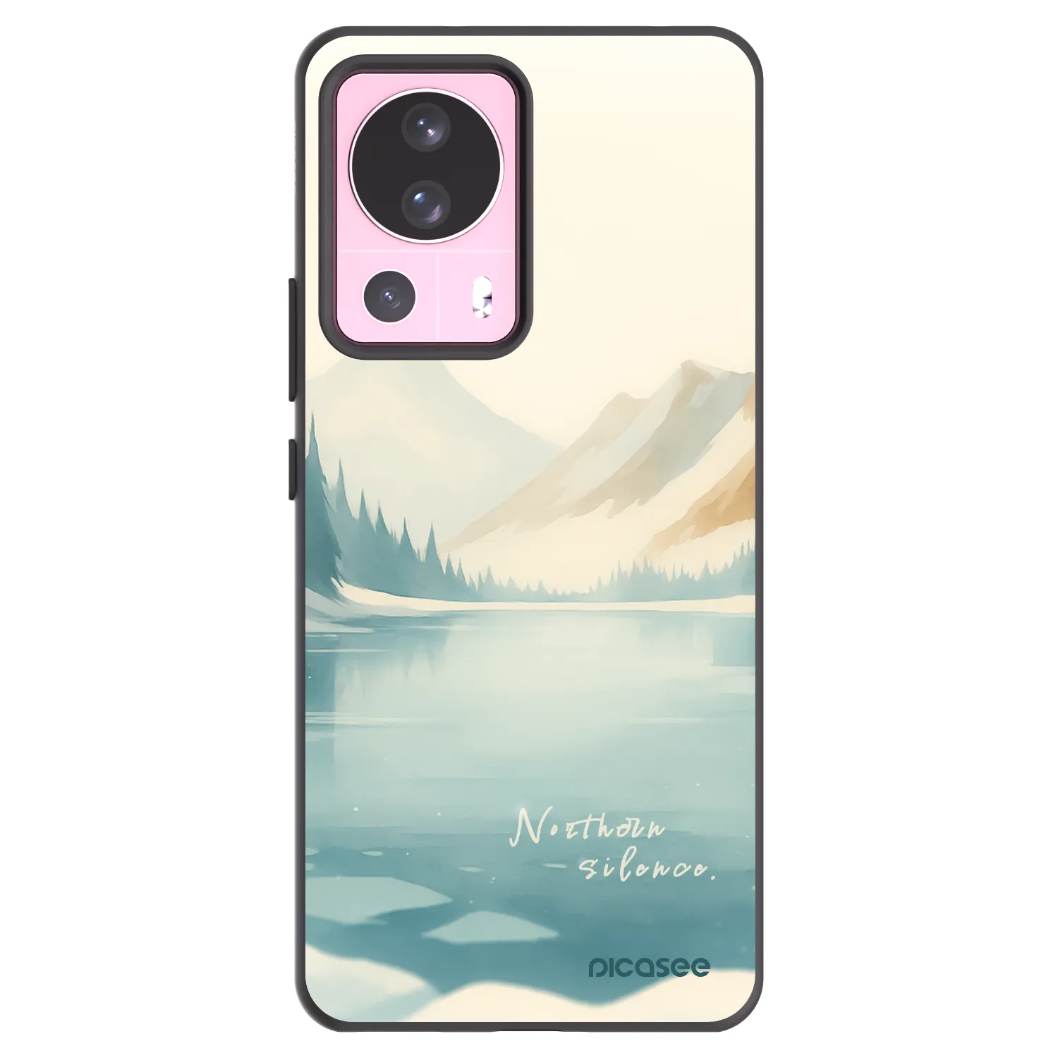 Picasee silikonowe czarne etui na Xiaomi 13 Lite - NOTHERN SILENCE