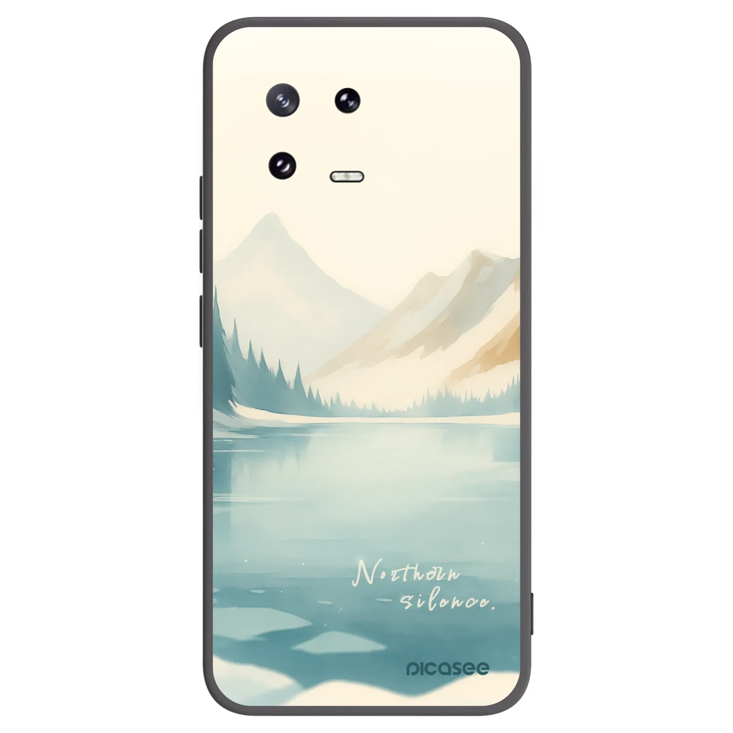 Picasee silikonowe czarne etui na Xiaomi 13 Pro - NOTHERN SILENCE