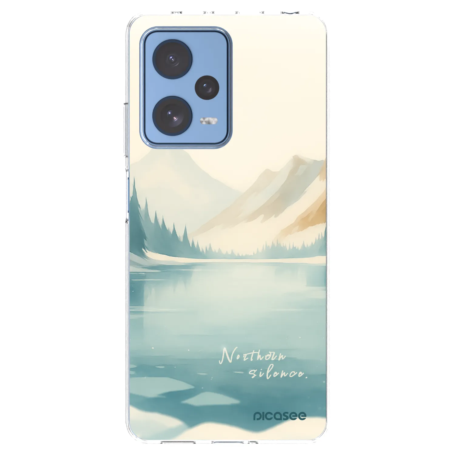 Picasee silikonowe przeźroczyste etui na Xiaomi Redmi Note 12 Pro 5G - NOTHERN SILENCE