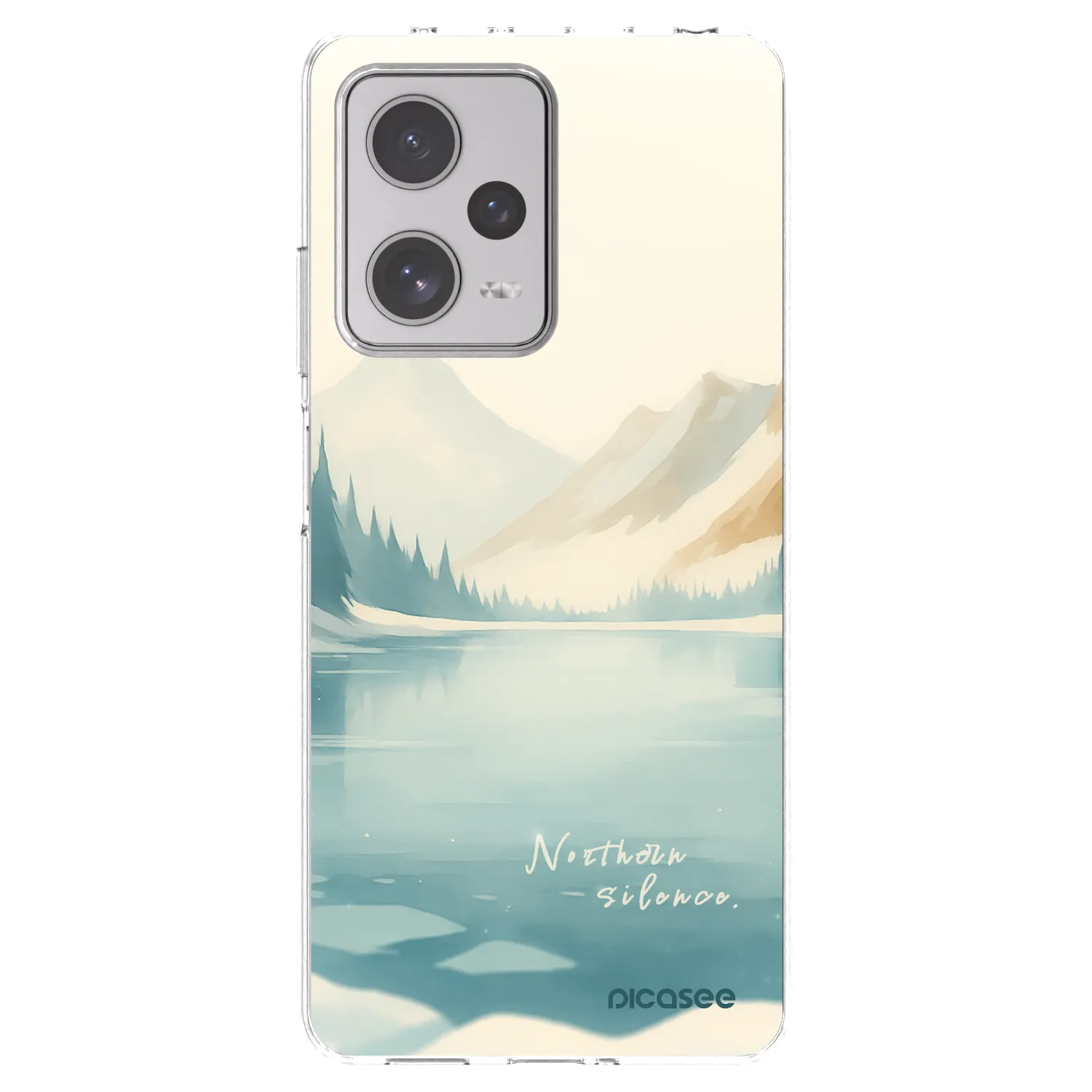Picasee silikonowe przeźroczyste etui na Xiaomi Redmi Note 12 Pro+ 5G - NOTHERN SILENCE