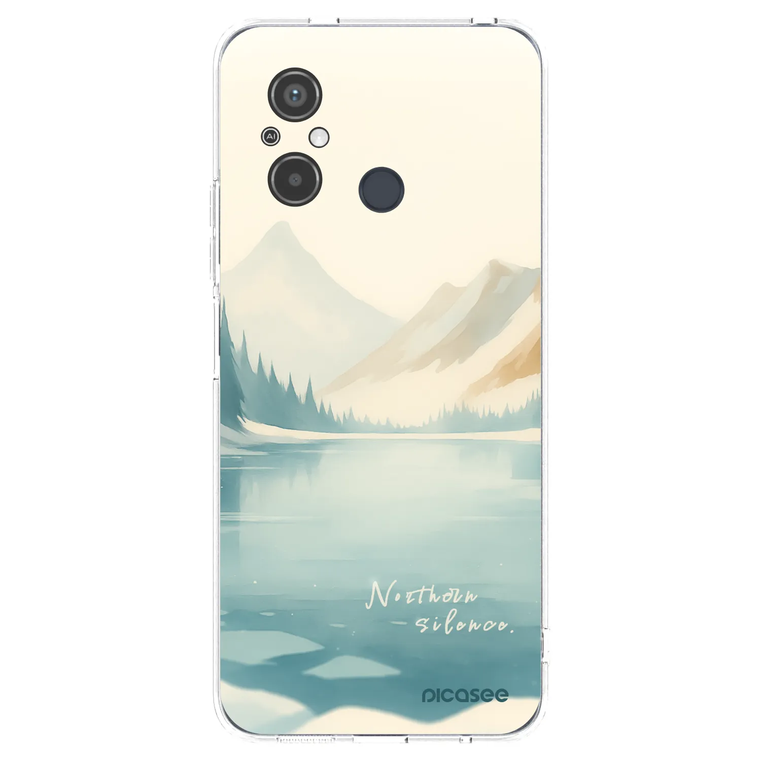 Picasee silikonowe przeźroczyste etui na Xiaomi Redmi 12C - NOTHERN SILENCE