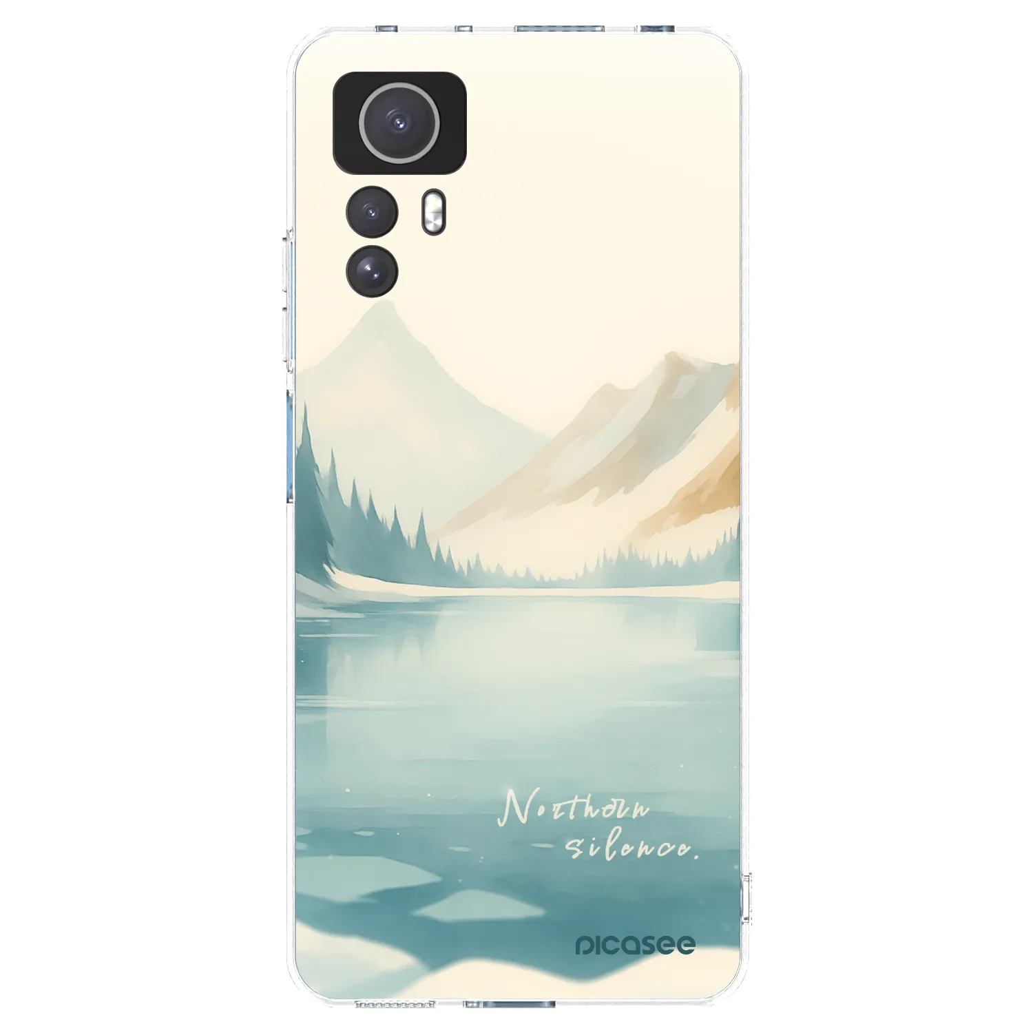Picasee silikonowe przeźroczyste etui na Xiaomi Redmi Note 12S - NOTHERN SILENCE
