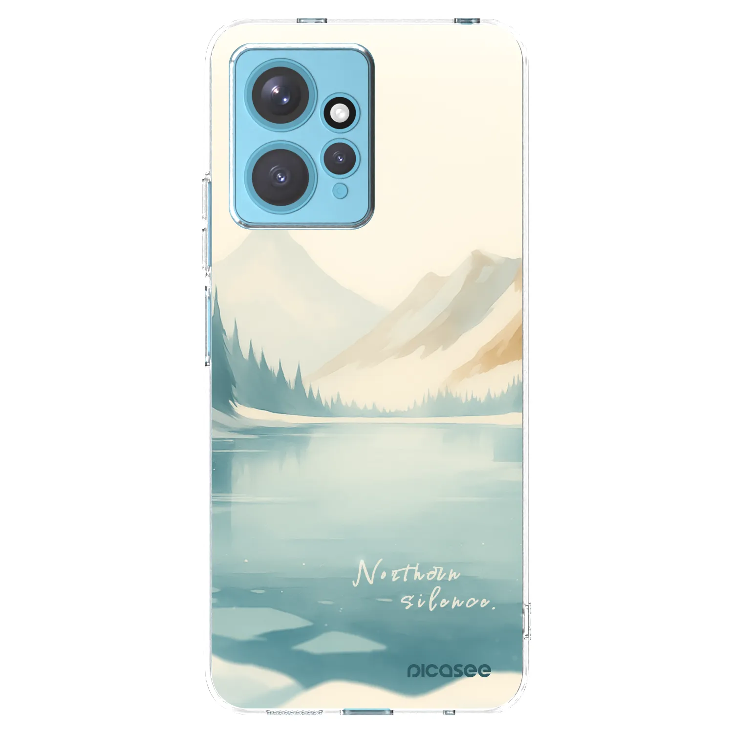 Picasee silikonowe przeźroczyste etui na Xiaomi Redmi Note 12 4G - NOTHERN SILENCE