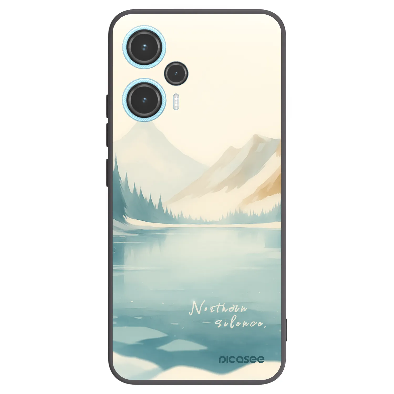 Picasee silikonowe czarne etui na Xiaomi Poco F5 - NOTHERN SILENCE