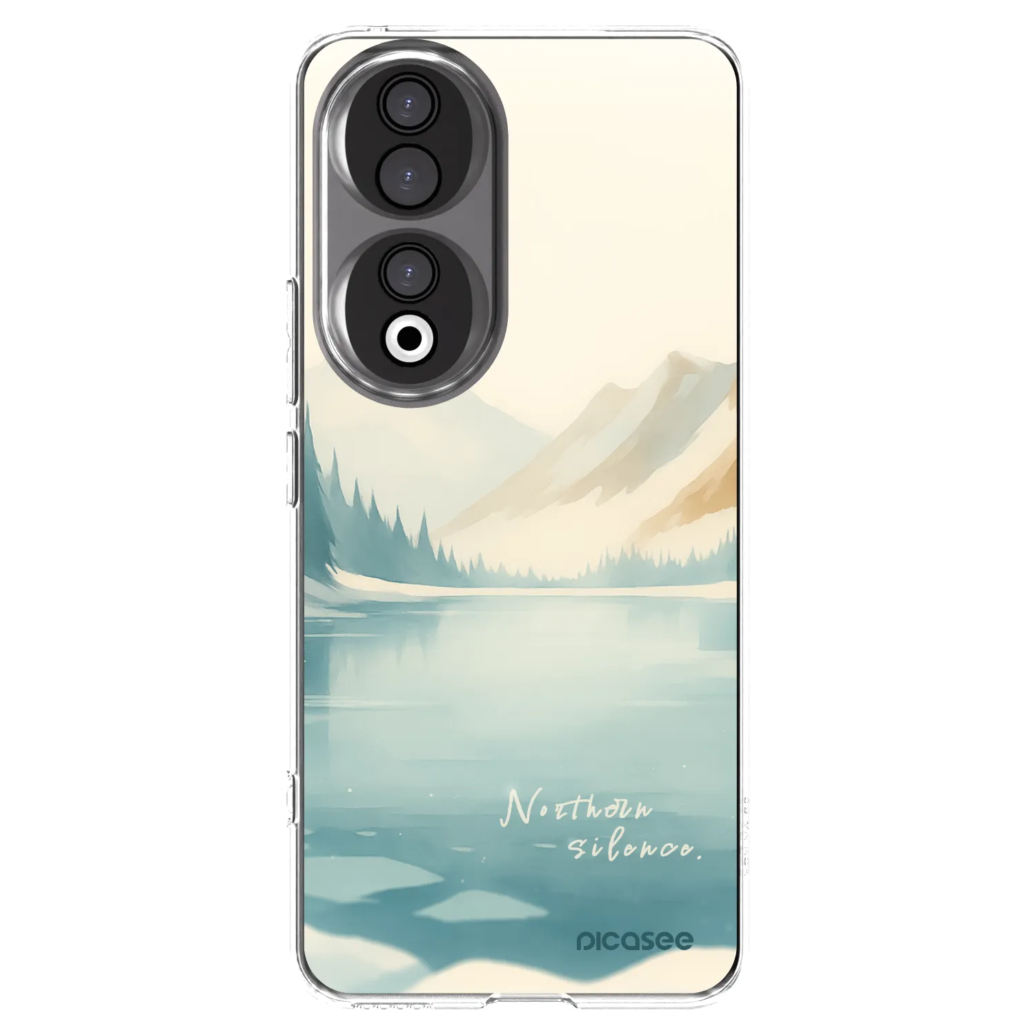 Picasee silikonowe przeźroczyste etui na Honor 90 5G - NOTHERN SILENCE