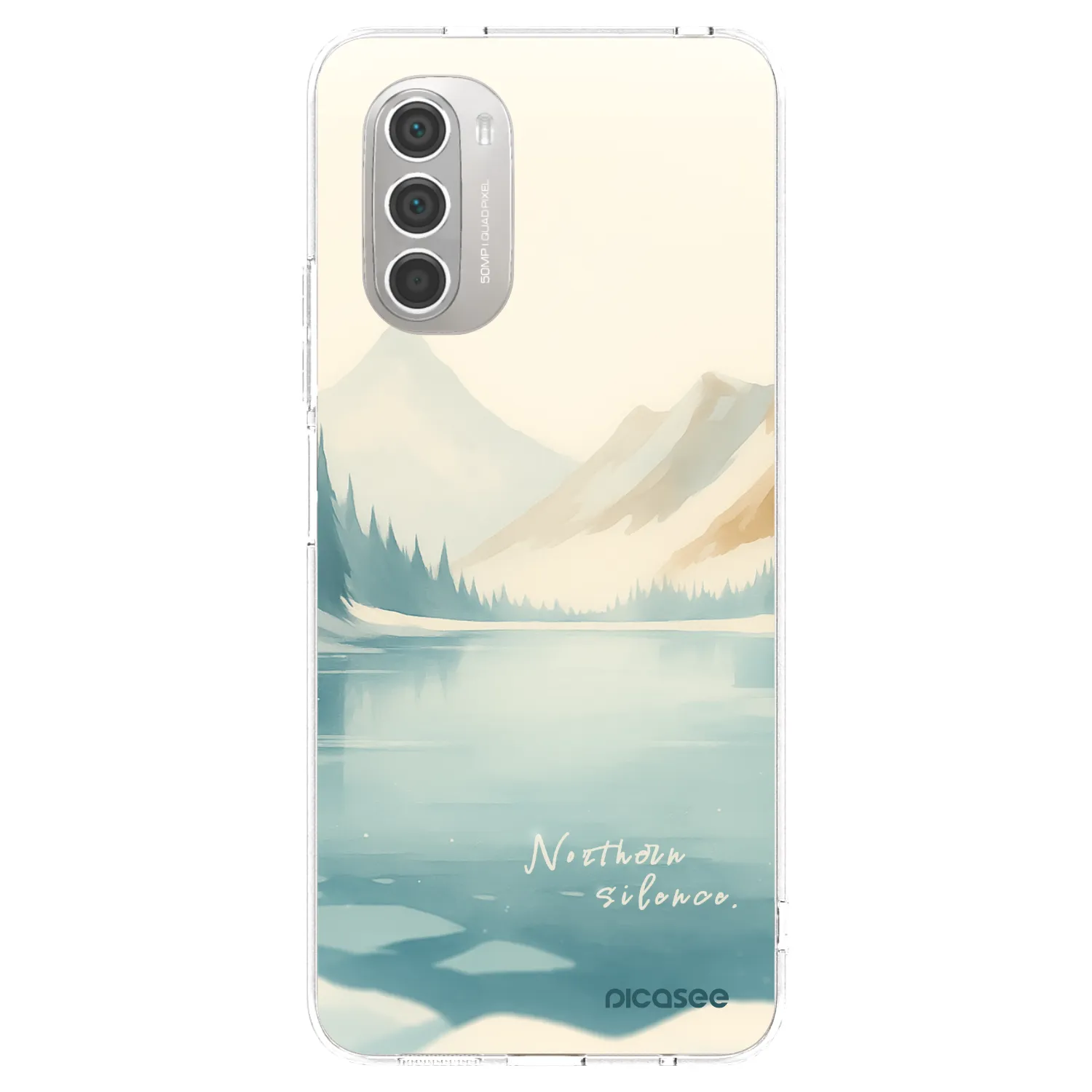 Picasee silikonowe przeźroczyste etui na Motorola Moto G51 - NOTHERN SILENCE