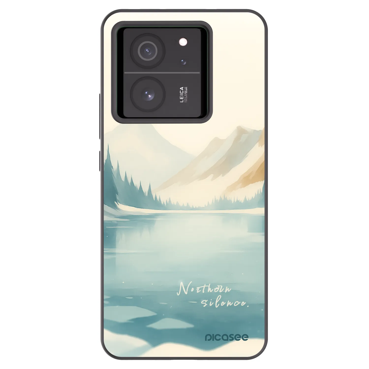 Picasee silikonowe czarne etui na Xiaomi 13T Pro - NOTHERN SILENCE