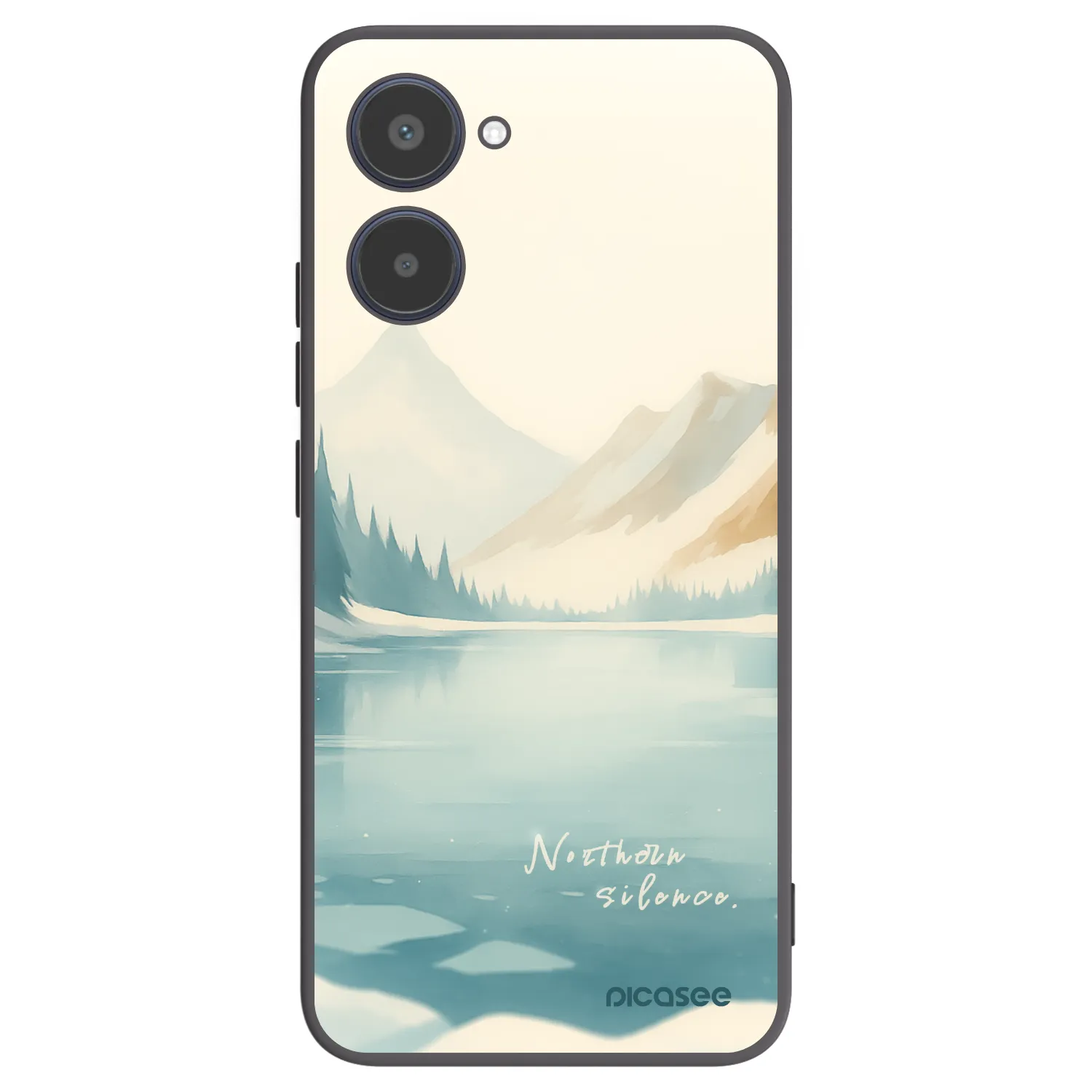 Picasee silikonowe czarne etui na Realme 10 4G - NOTHERN SILENCE