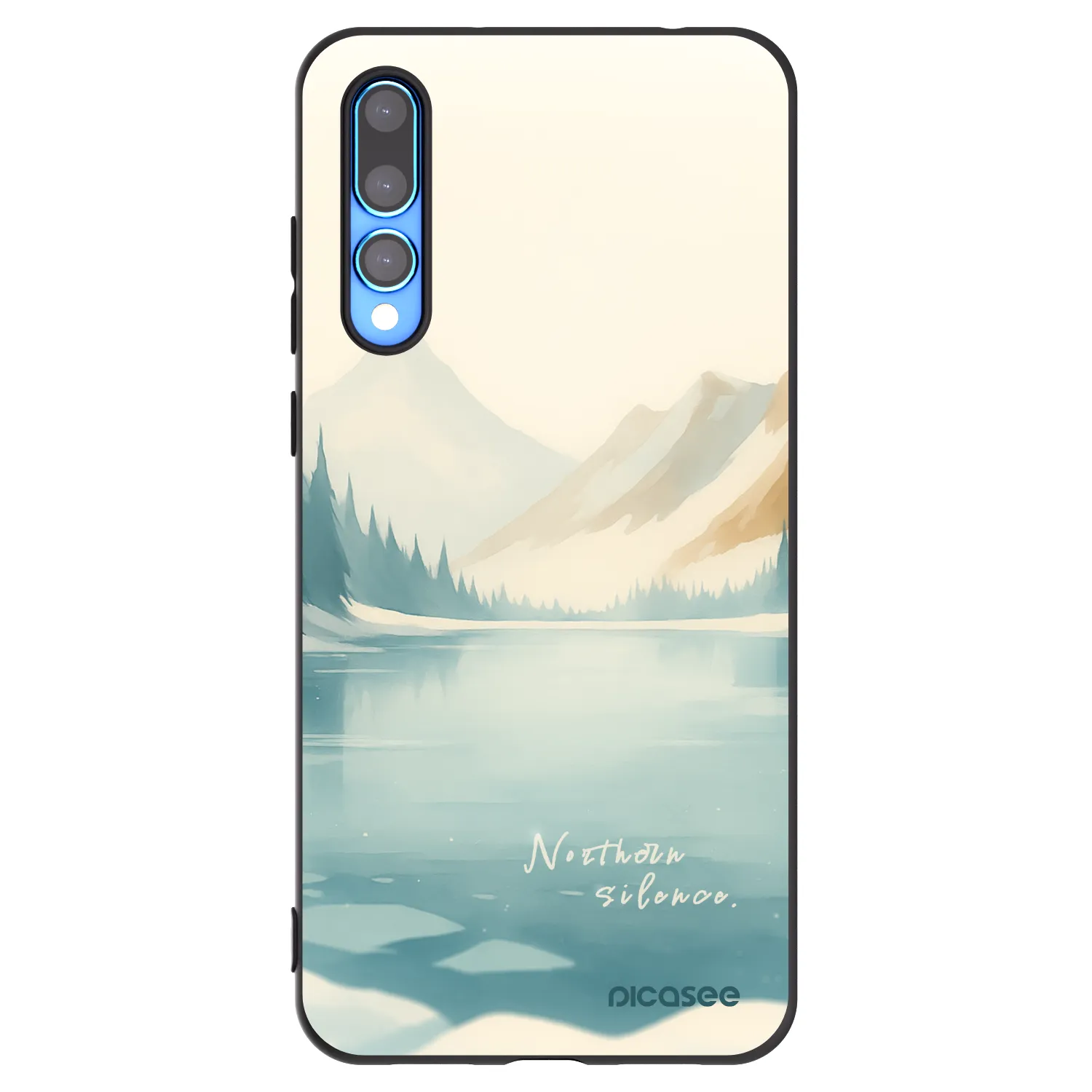 Picasee silikonowe czarne etui na Huawei P20 Pro - NOTHERN SILENCE