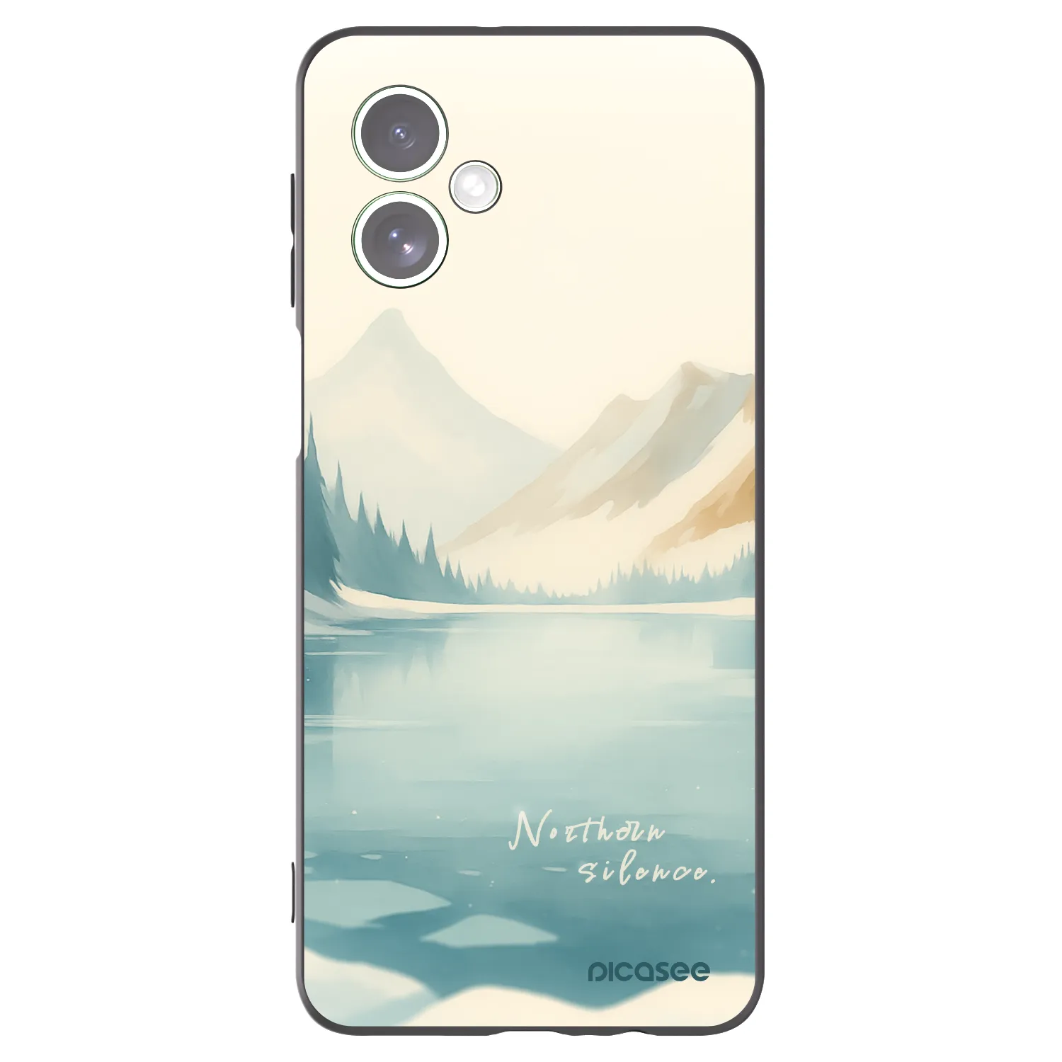 Picasee silikonowe czarne etui na Motorola Moto G54 5G - NOTHERN SILENCE