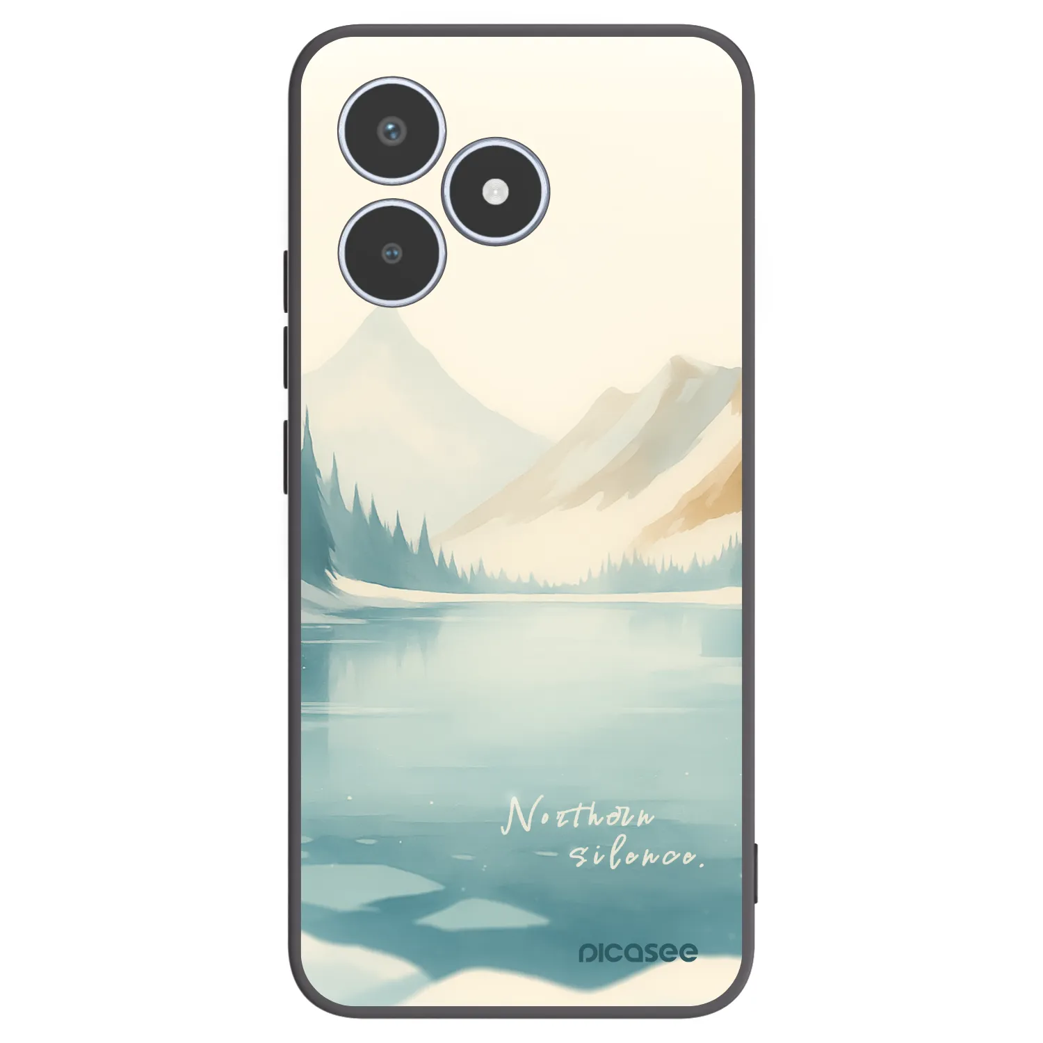 Picasee silikonowe czarne etui na Realme C53 - NOTHERN SILENCE