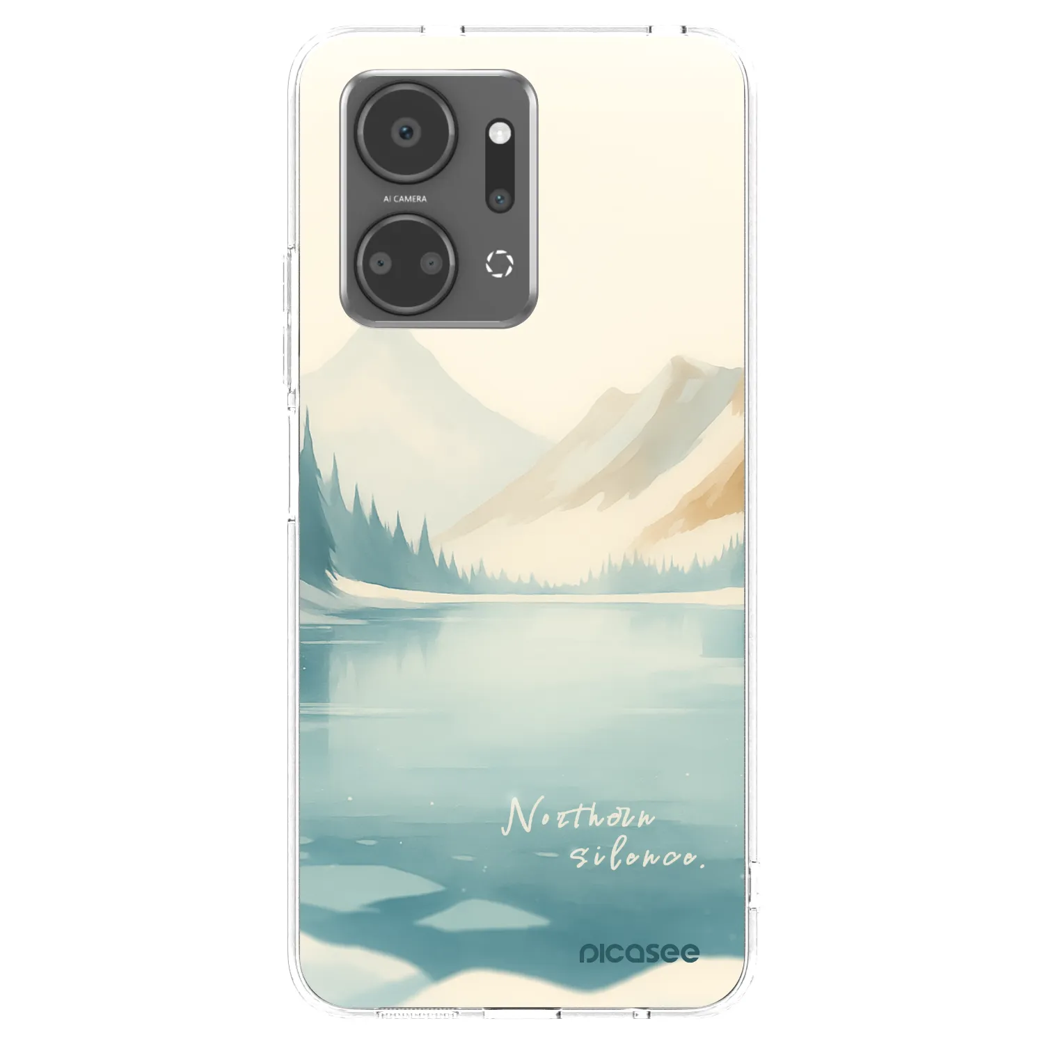 Picasee silikonowe przeźroczyste etui na Honor X7a - NOTHERN SILENCE