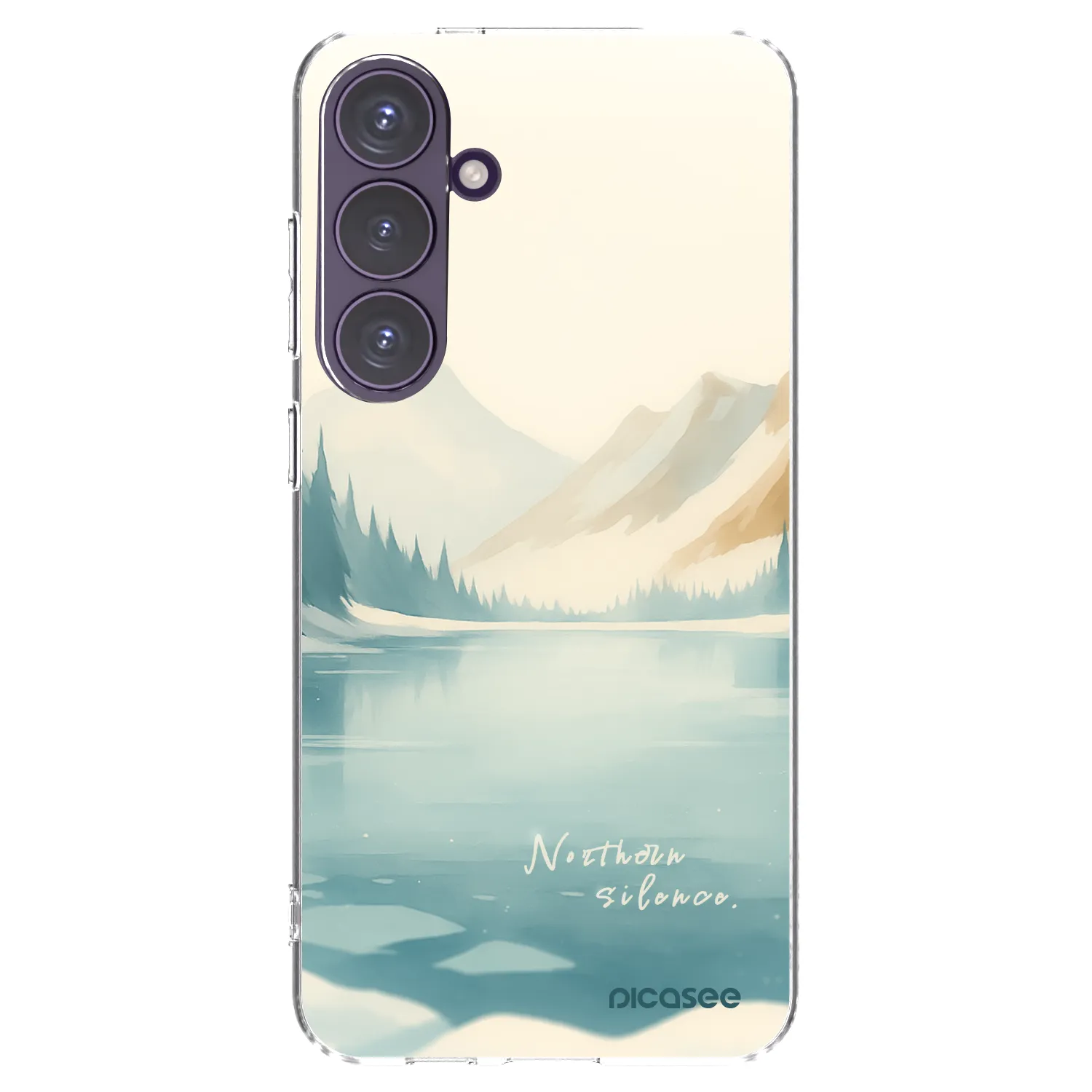 Picasee silikonowe przeźroczyste etui na Samsung Galaxy S24+ S926B 5G - NOTHERN SILENCE