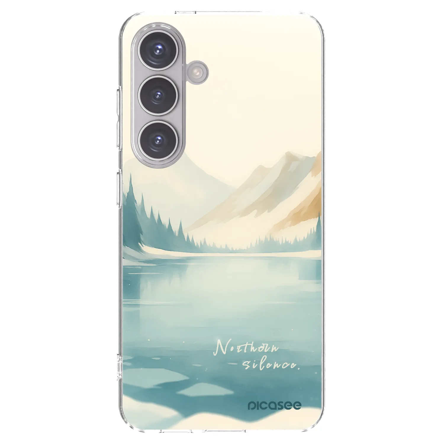Picasee silikonowe przeźroczyste etui na Samsung Galaxy S24 S921B 5G - NOTHERN SILENCE