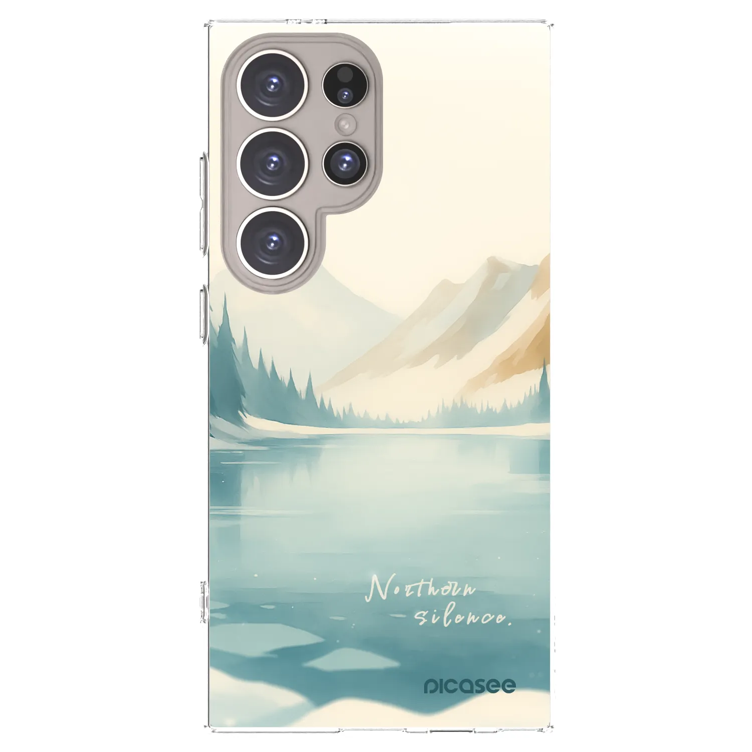 Picasee silikonowe przeźroczyste etui na Samsung Galaxy S24 Ultra S928B 5G - NOTHERN SILENCE