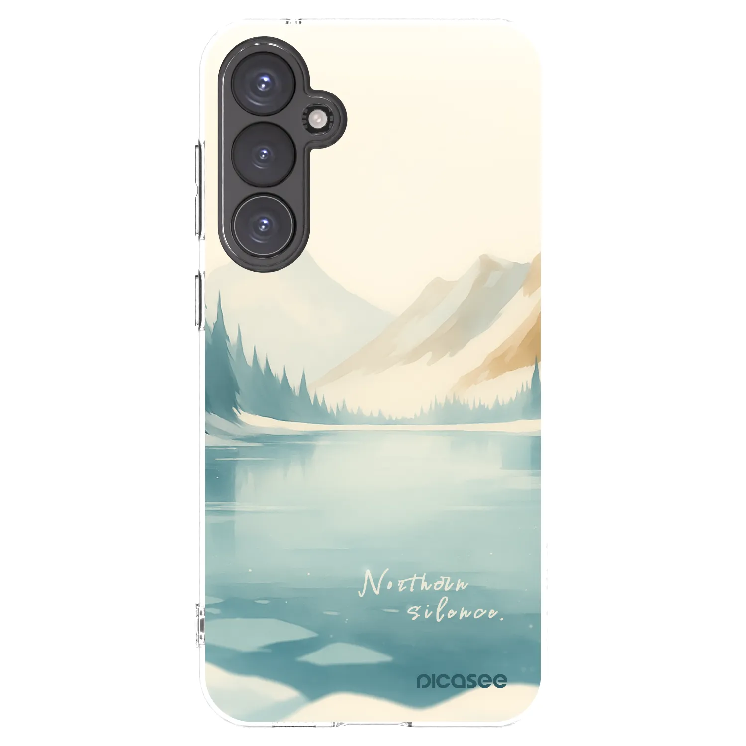 Picasee silikonowe przeźroczyste etui na Samsung Galaxy S23 FE S711B - NOTHERN SILENCE