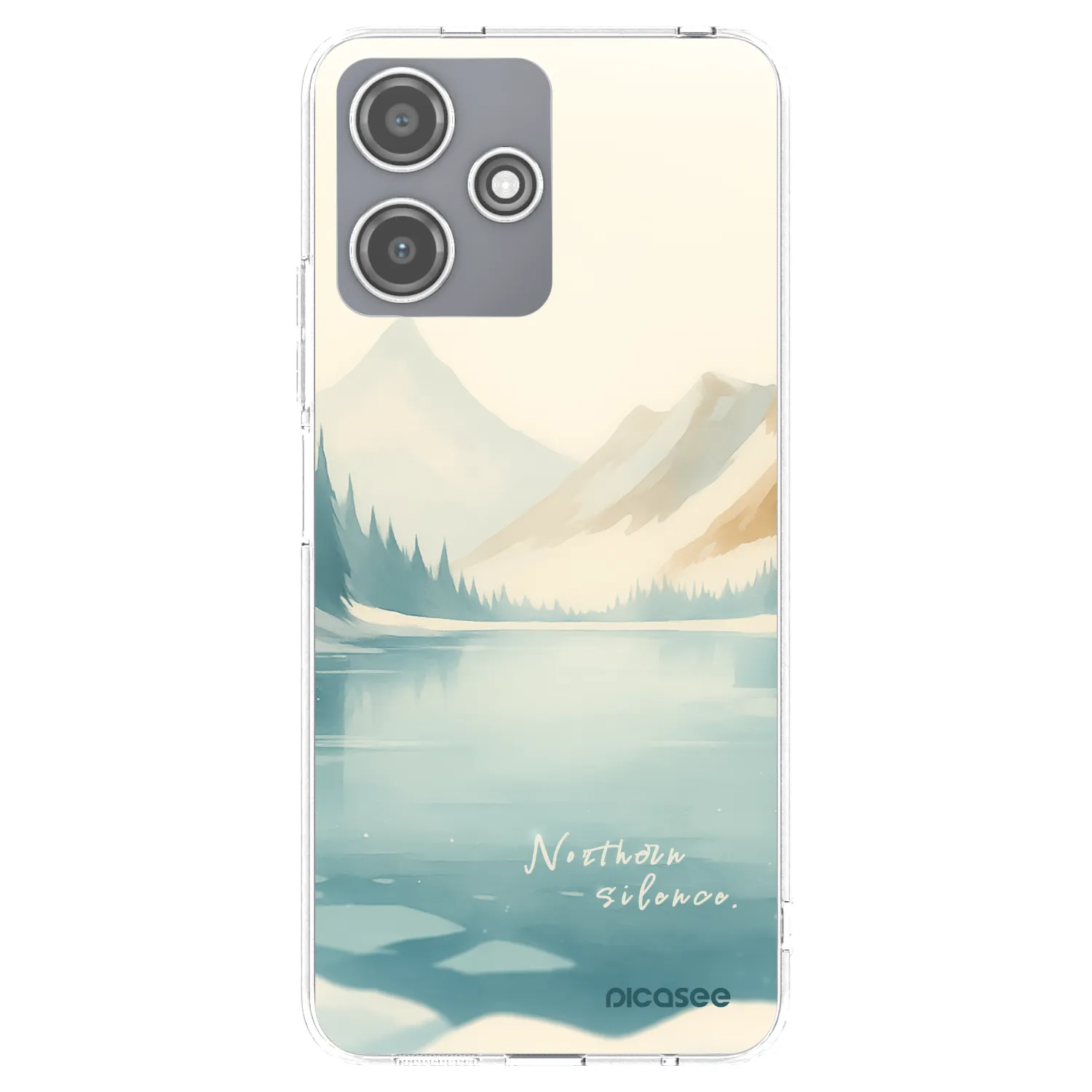 Picasee silikonowe przeźroczyste etui na Xiaomi Redmi 12 5G - NOTHERN SILENCE