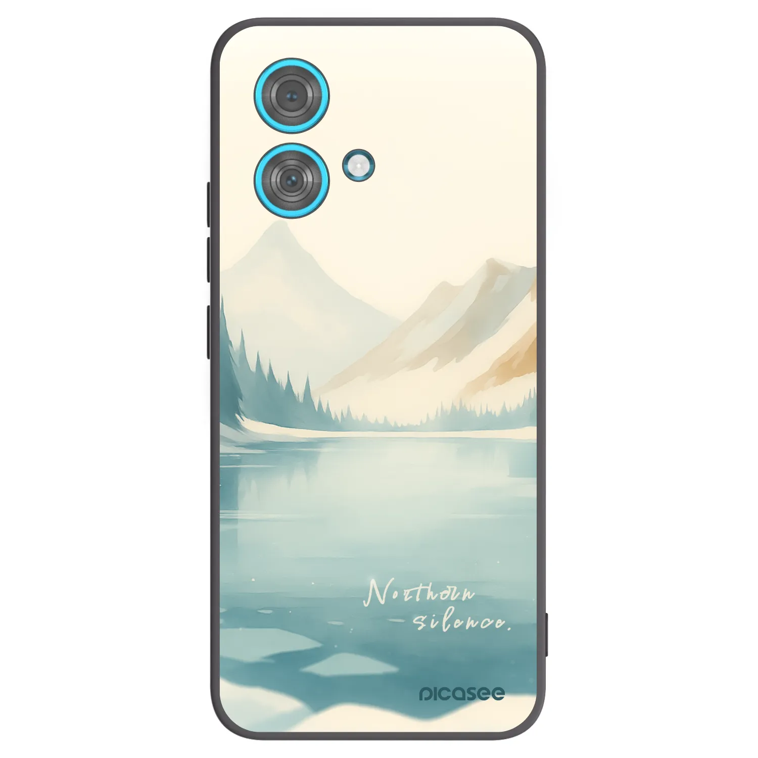 Picasee silikonowe czarne etui na Motorola Edge 40 Neo - NOTHERN SILENCE