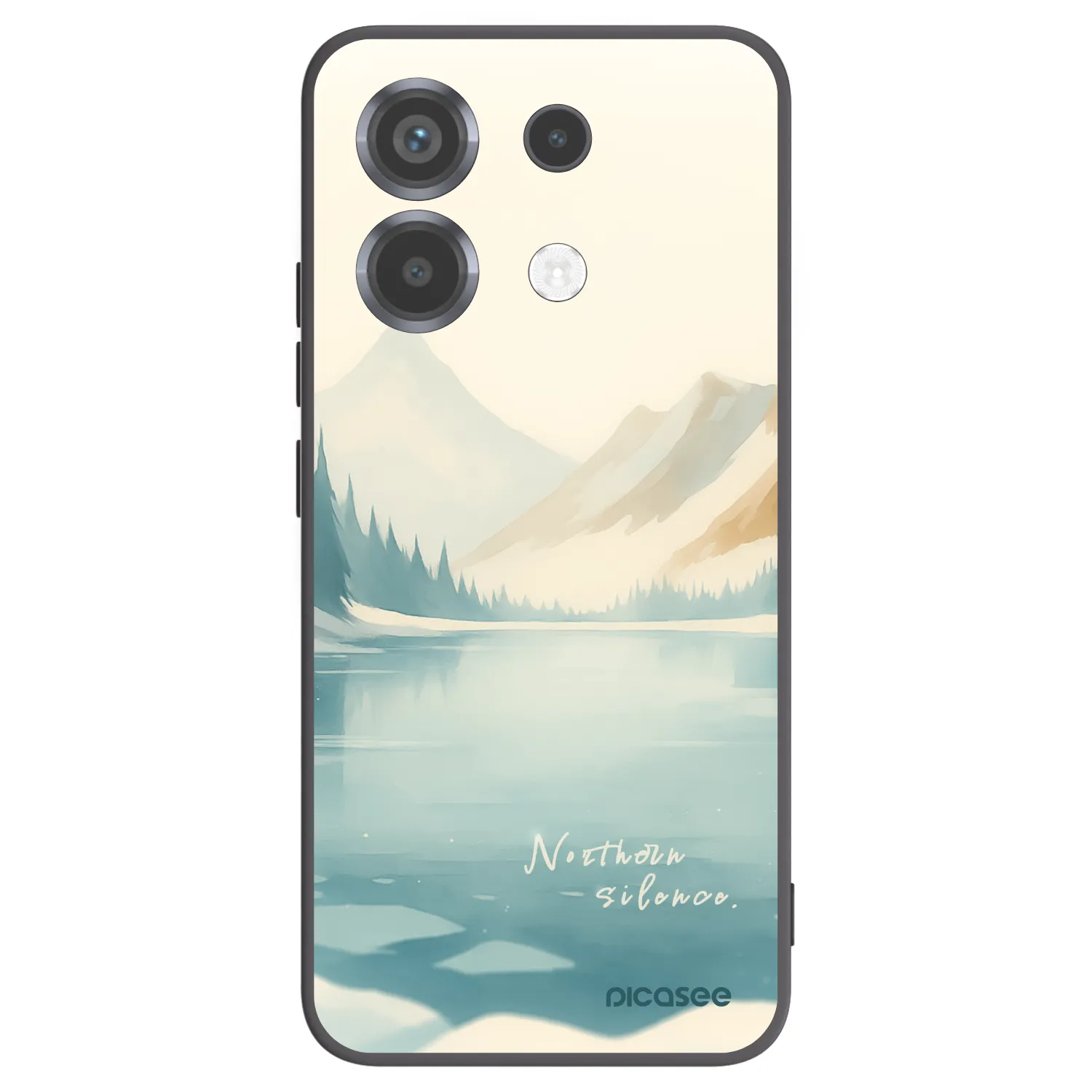 Picasee silikonowe czarne etui na Xiaomi Poco X6 - NOTHERN SILENCE