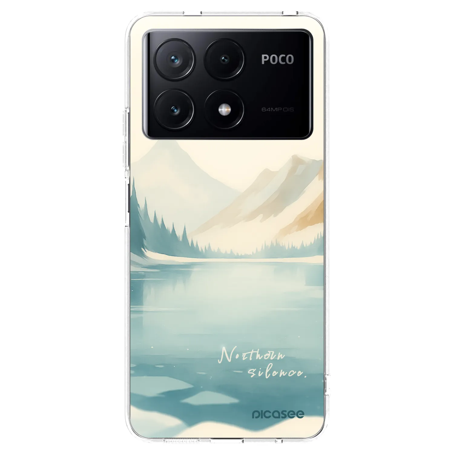 Picasee silikonowe przeźroczyste etui na Xiaomi Poco X6 Pro - NOTHERN SILENCE