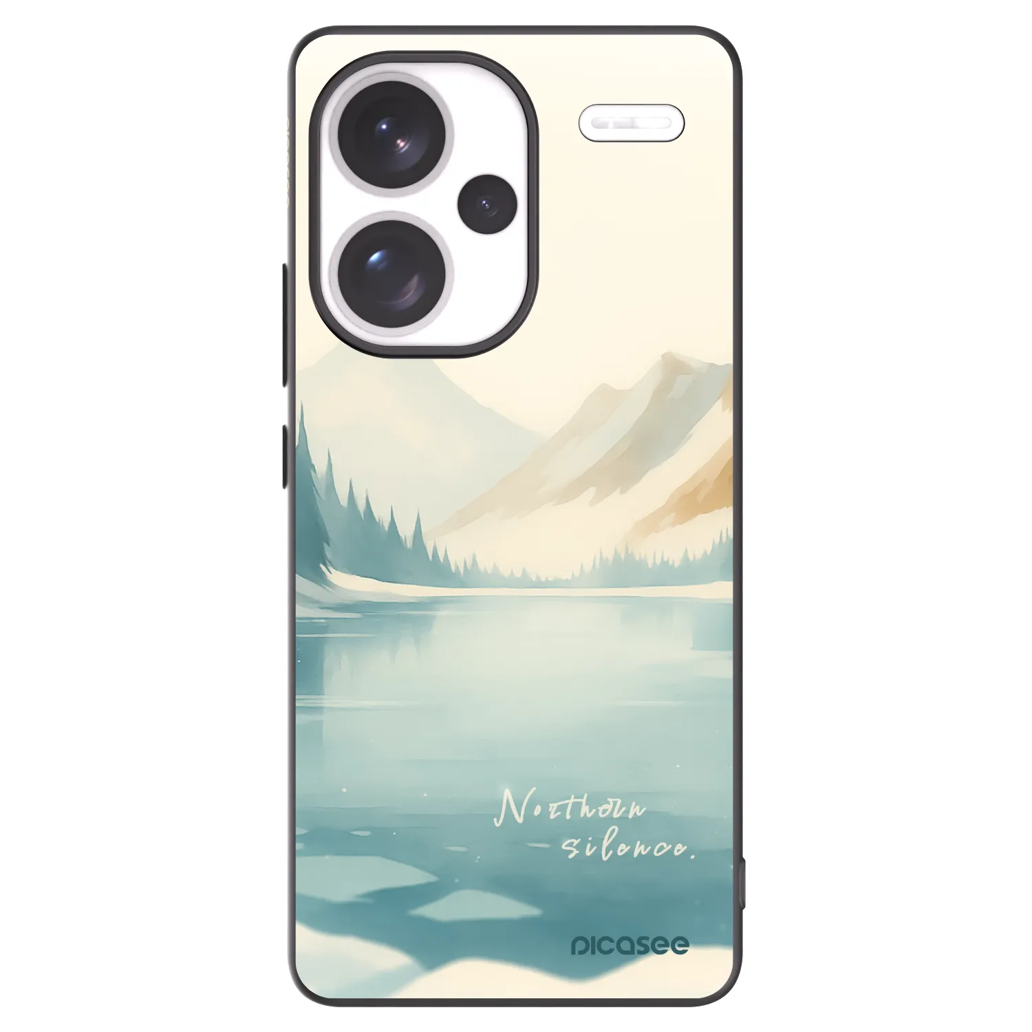 Picasee silikonowe czarne etui na Xiaomi Redmi Note 13 Pro+ 5G - NOTHERN SILENCE