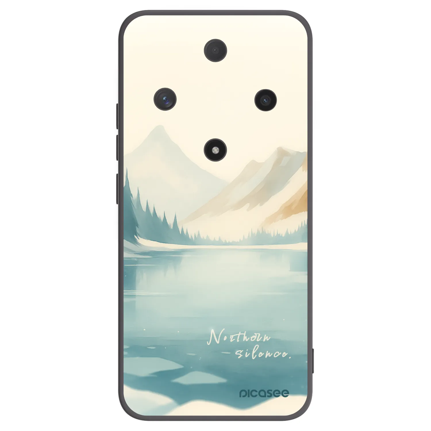 Picasee silikonowe czarne etui na Honor Magic6 Lite 5G - NOTHERN SILENCE