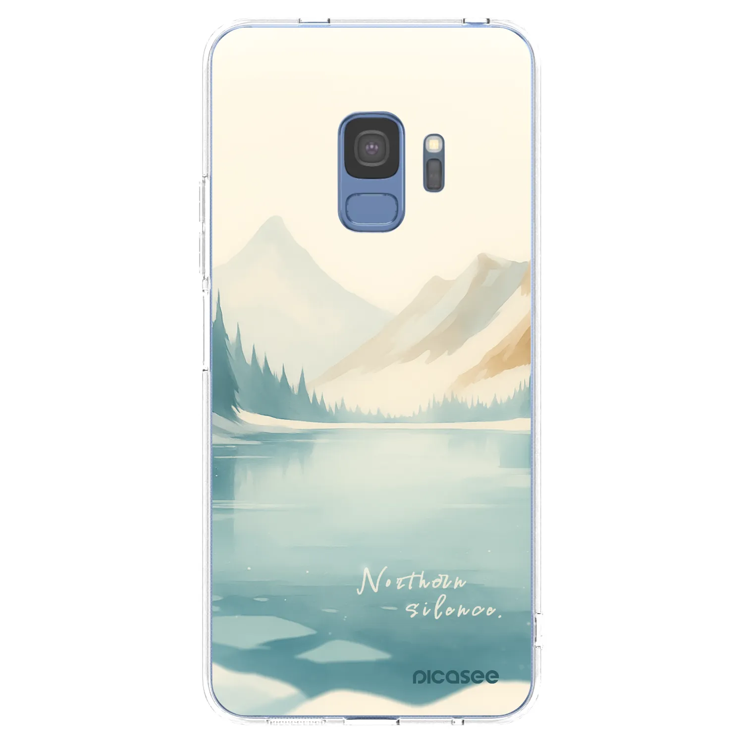 Picasee silikonowe przeźroczyste etui na Samsung Galaxy S9 G960F - NOTHERN SILENCE