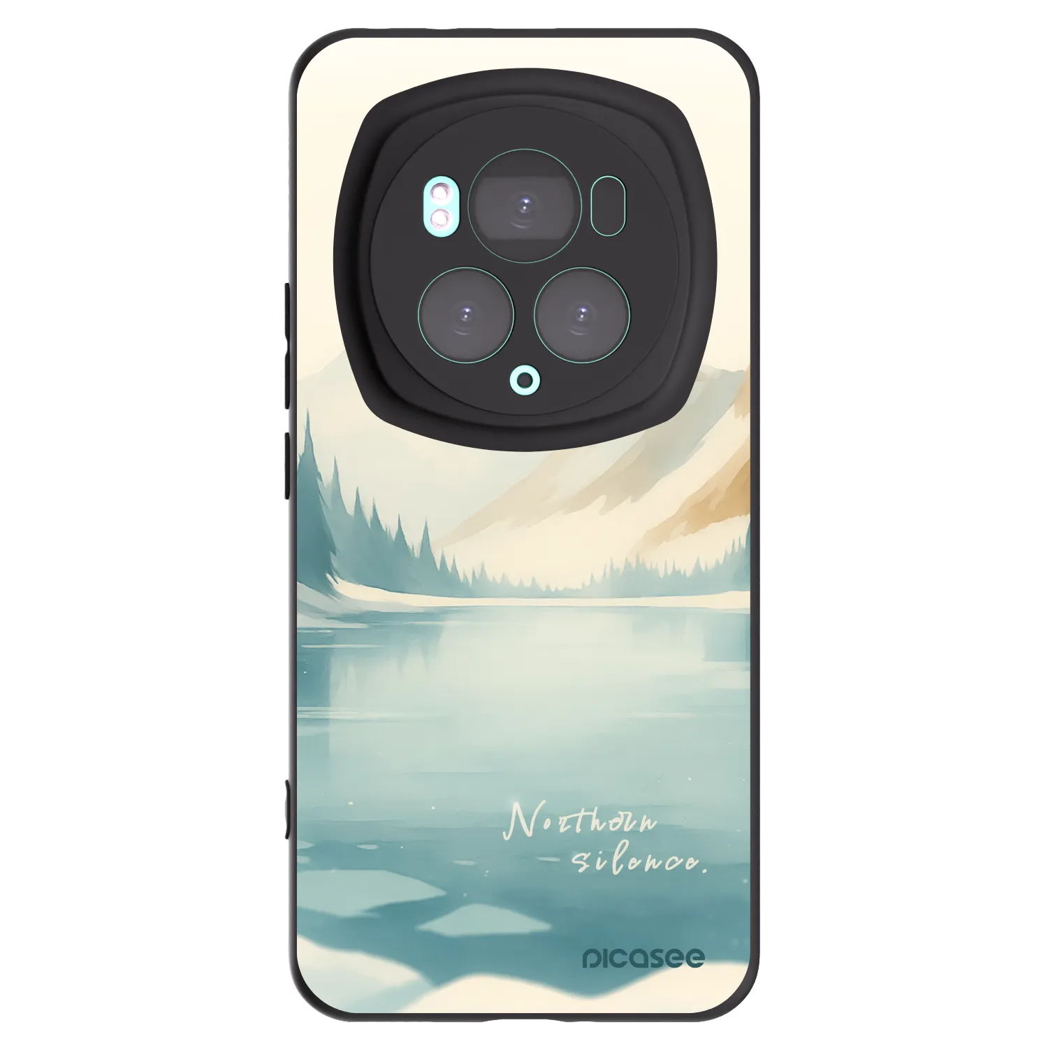 Picasee silikonowe czarne etui na Honor Magic6 Pro - NOTHERN SILENCE
