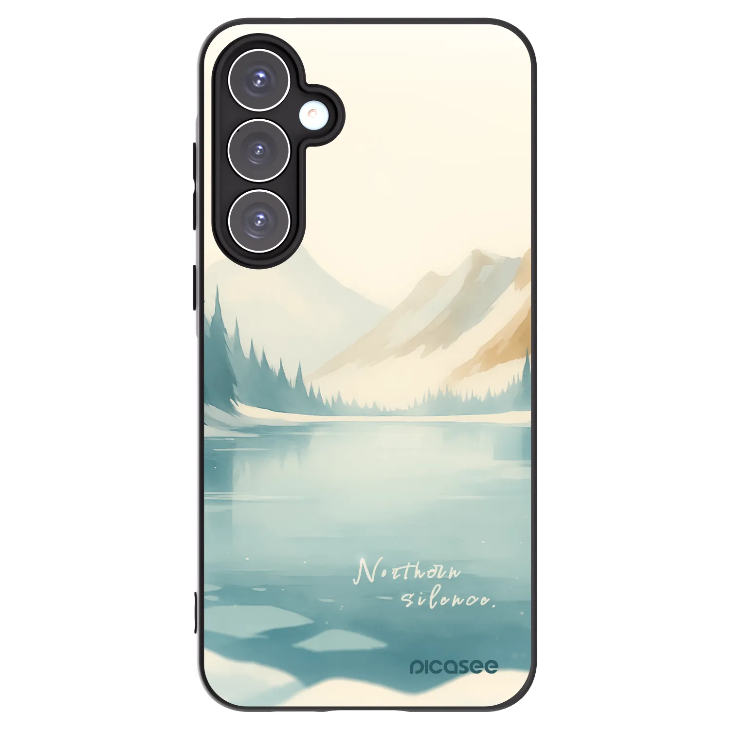 Picasee silikonowe czarne etui na Samsung Galaxy A55 5G A556B - NOTHERN SILENCE