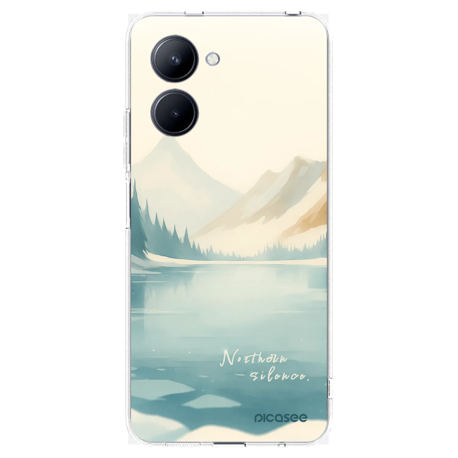 Picasee silikonowe przeźroczyste etui na Realme C33 (2023) - NOTHERN SILENCE