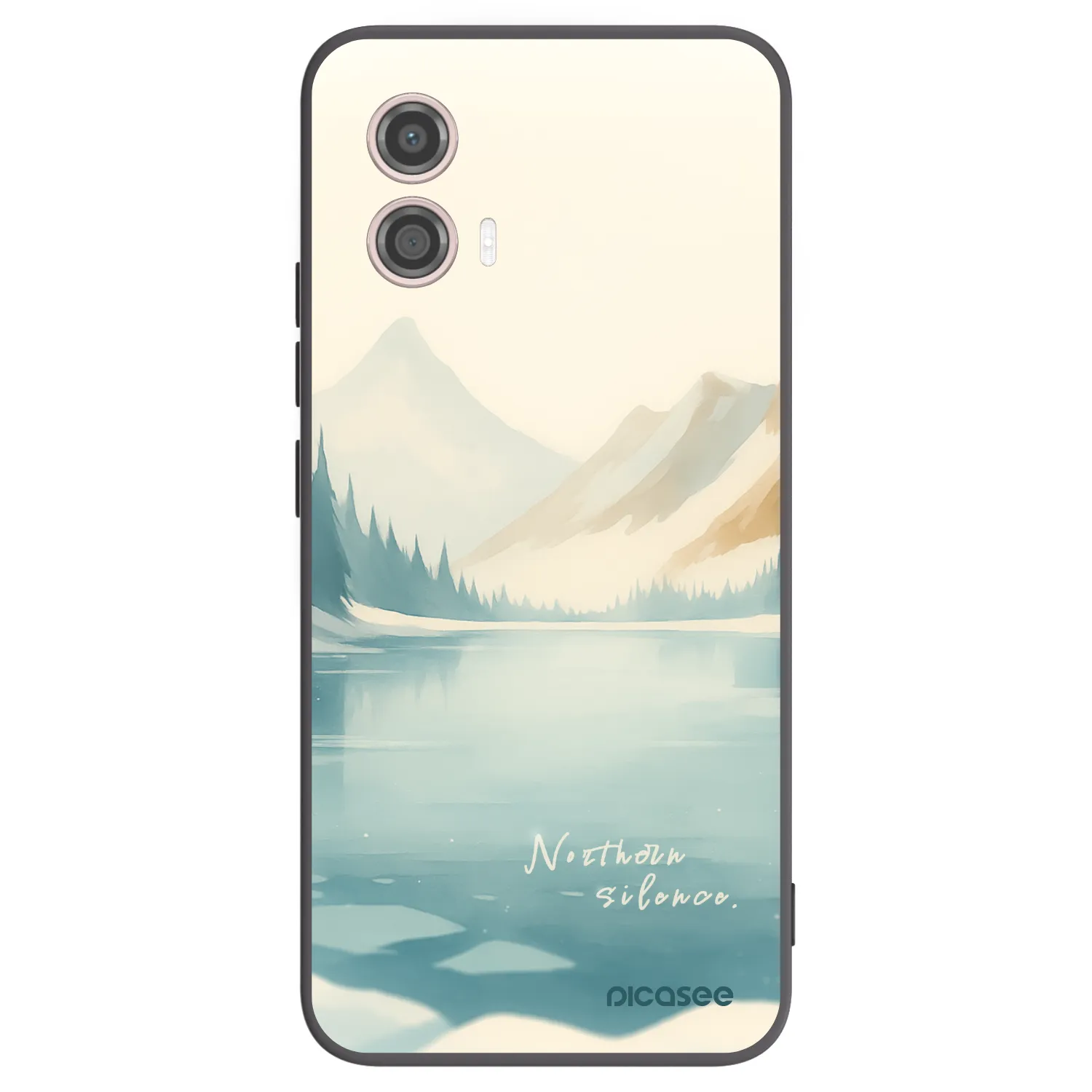 Picasee silikonowe czarne etui na Motorola Moto G53 5G - NOTHERN SILENCE