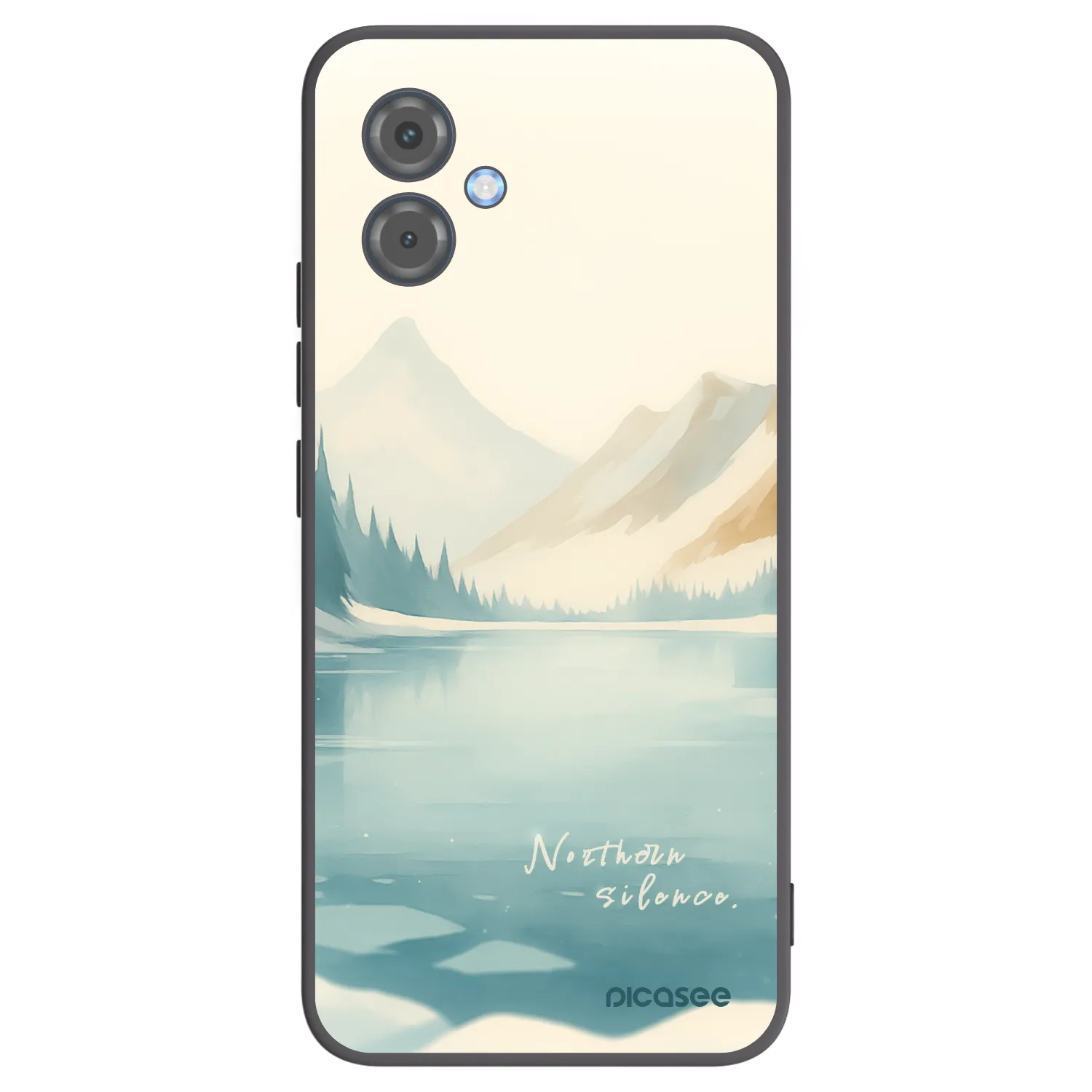 Picasee silikonowe czarne etui na Motorola Moto G14 - NOTHERN SILENCE