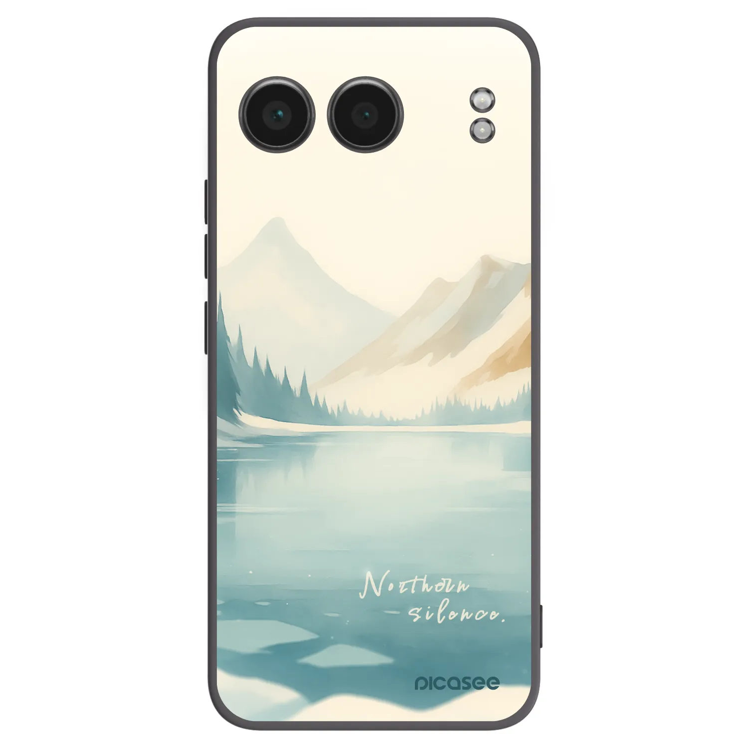 Picasee silikonowe czarne etui na OnePlus Nord 4 - NOTHERN SILENCE