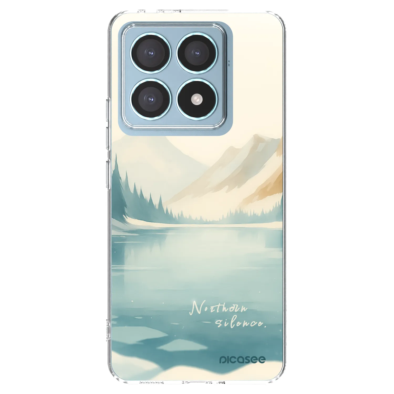 Picasee silikonowe przeźroczyste etui na Xiaomi 14T Pro - NOTHERN SILENCE