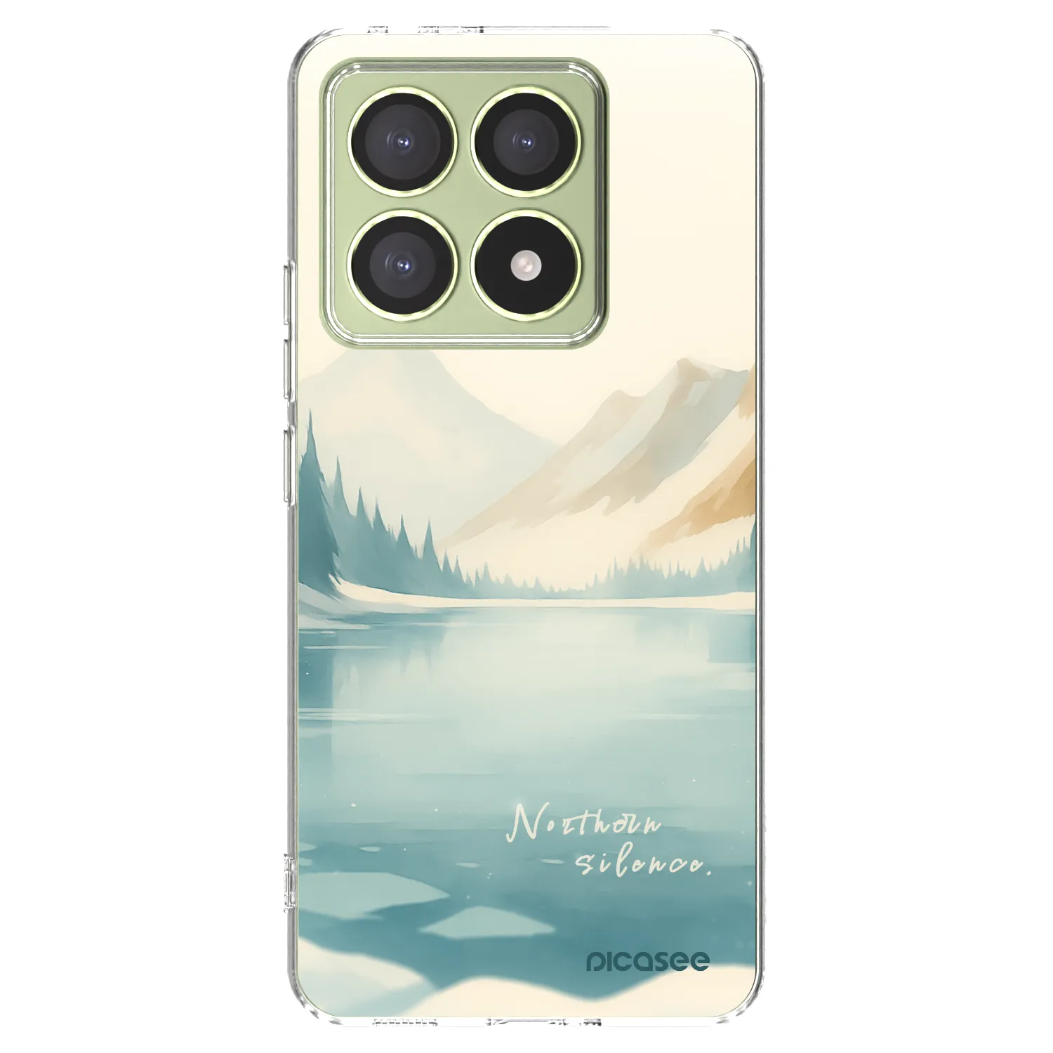 Picasee silikonowe przeźroczyste etui na Xiaomi 14T - NOTHERN SILENCE