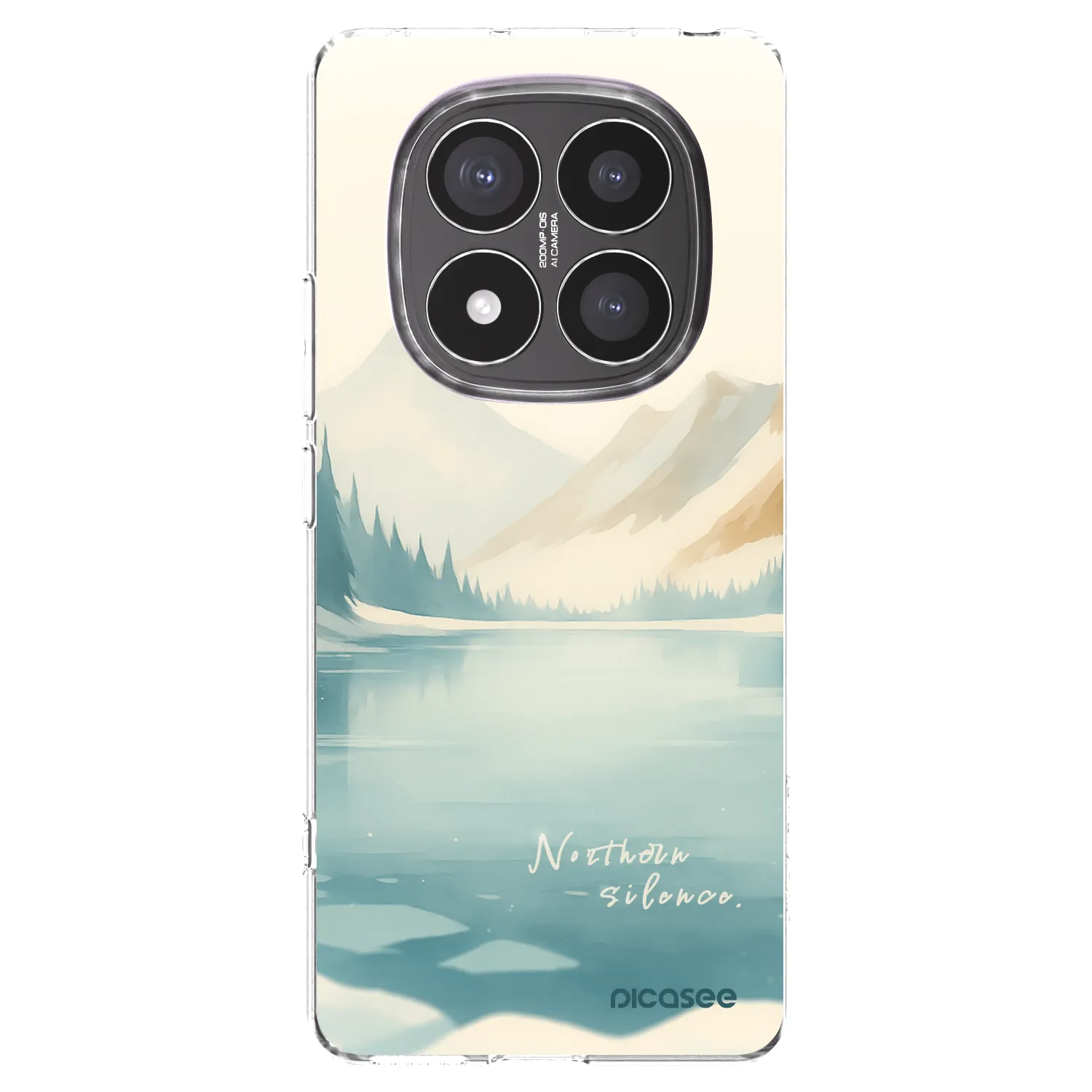 Picasee silikonowe przeźroczyste etui na Xiaomi Redmi Note 14 Pro+ 5G - NOTHERN SILENCE