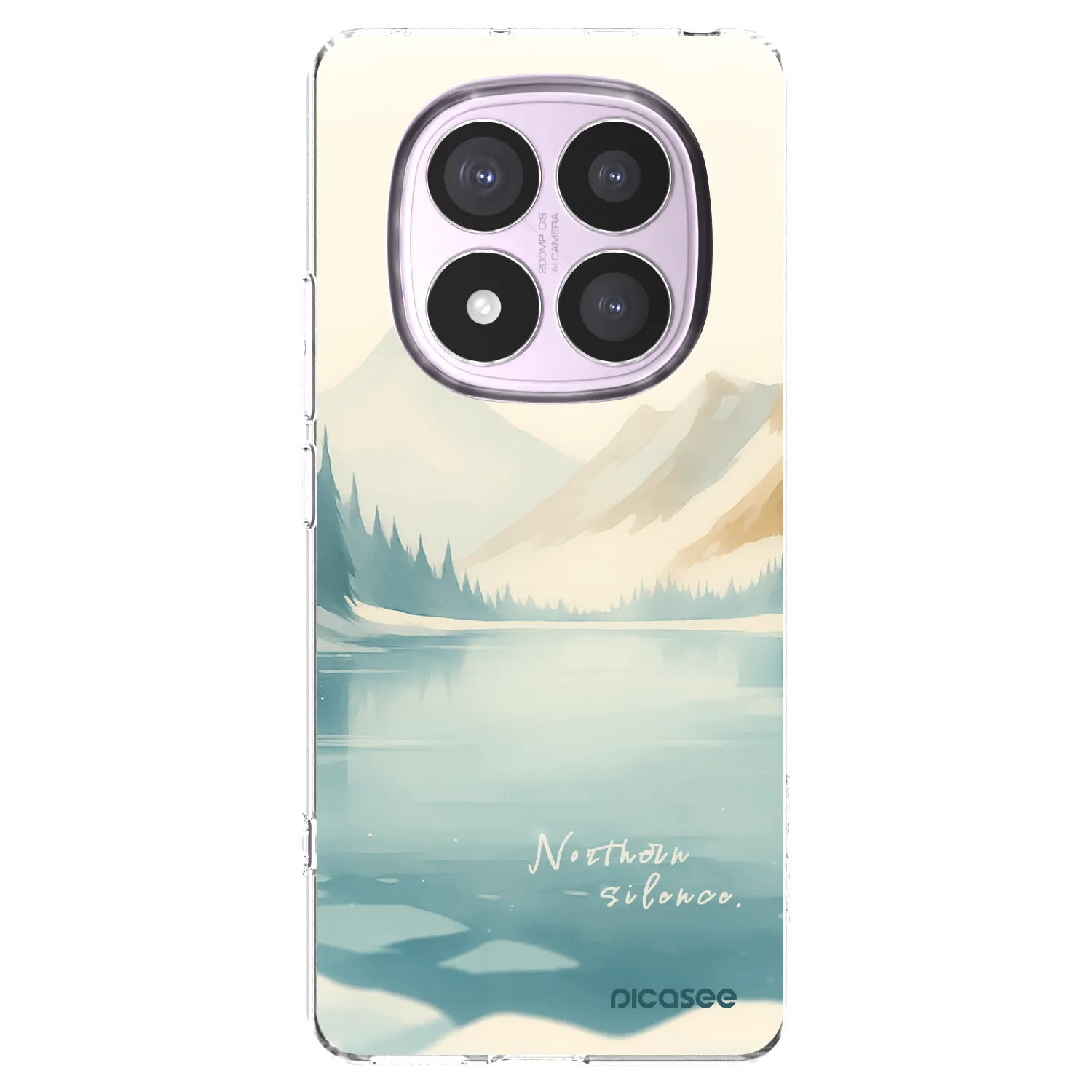 Picasee silikonowe przeźroczyste etui na Xiaomi Redmi Note 14 Pro 5G - NOTHERN SILENCE