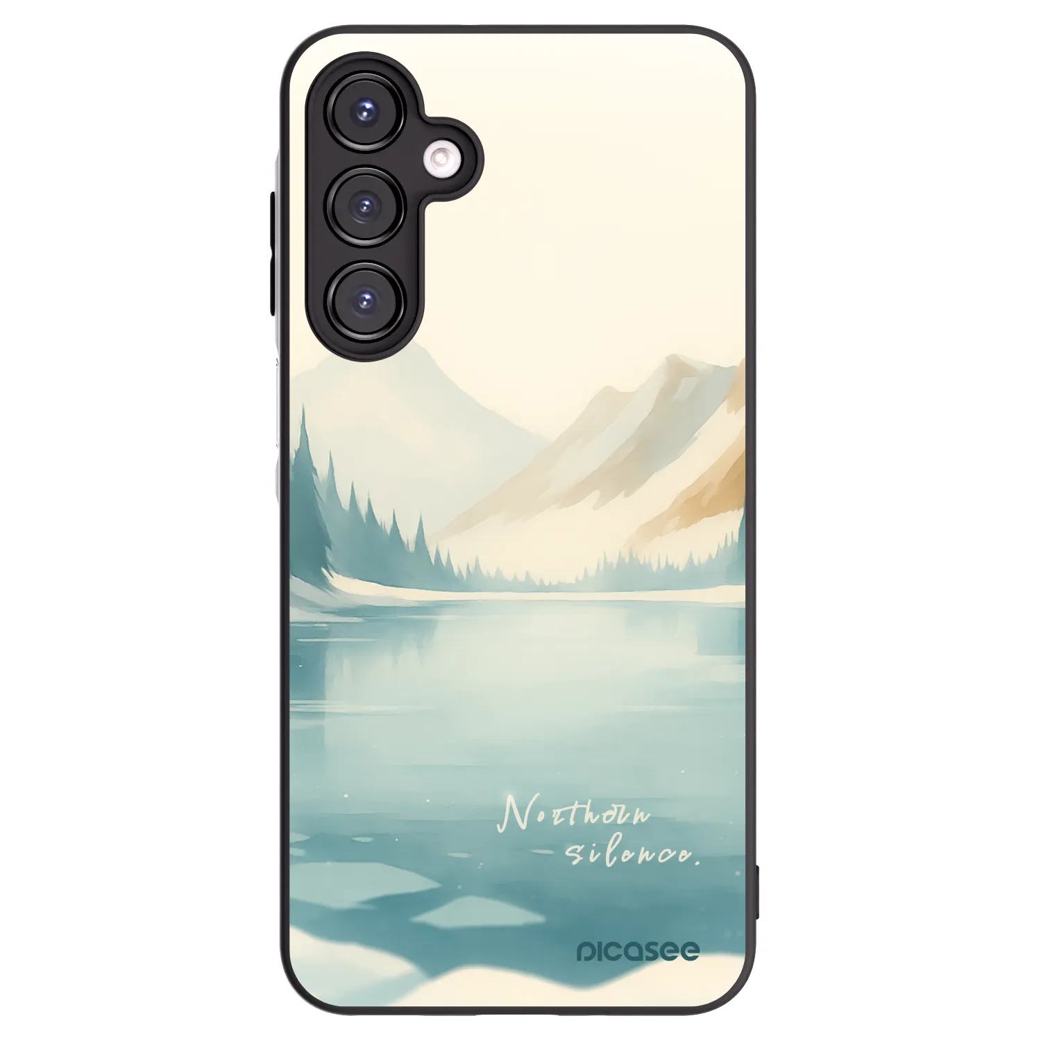 Picasee silikonowe czarne etui na Samsung Galaxy A16 5G - NOTHERN SILENCE