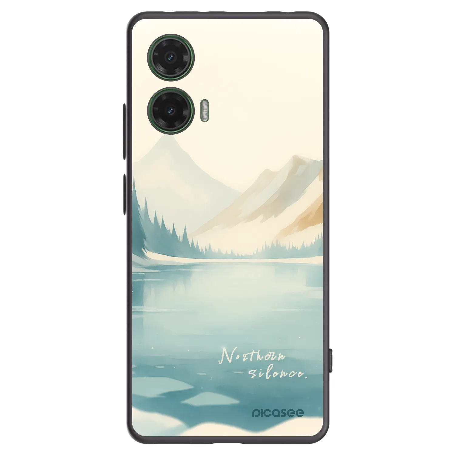 Picasee silikonowe czarne etui na Motorola Moto G35 5G - NOTHERN SILENCE