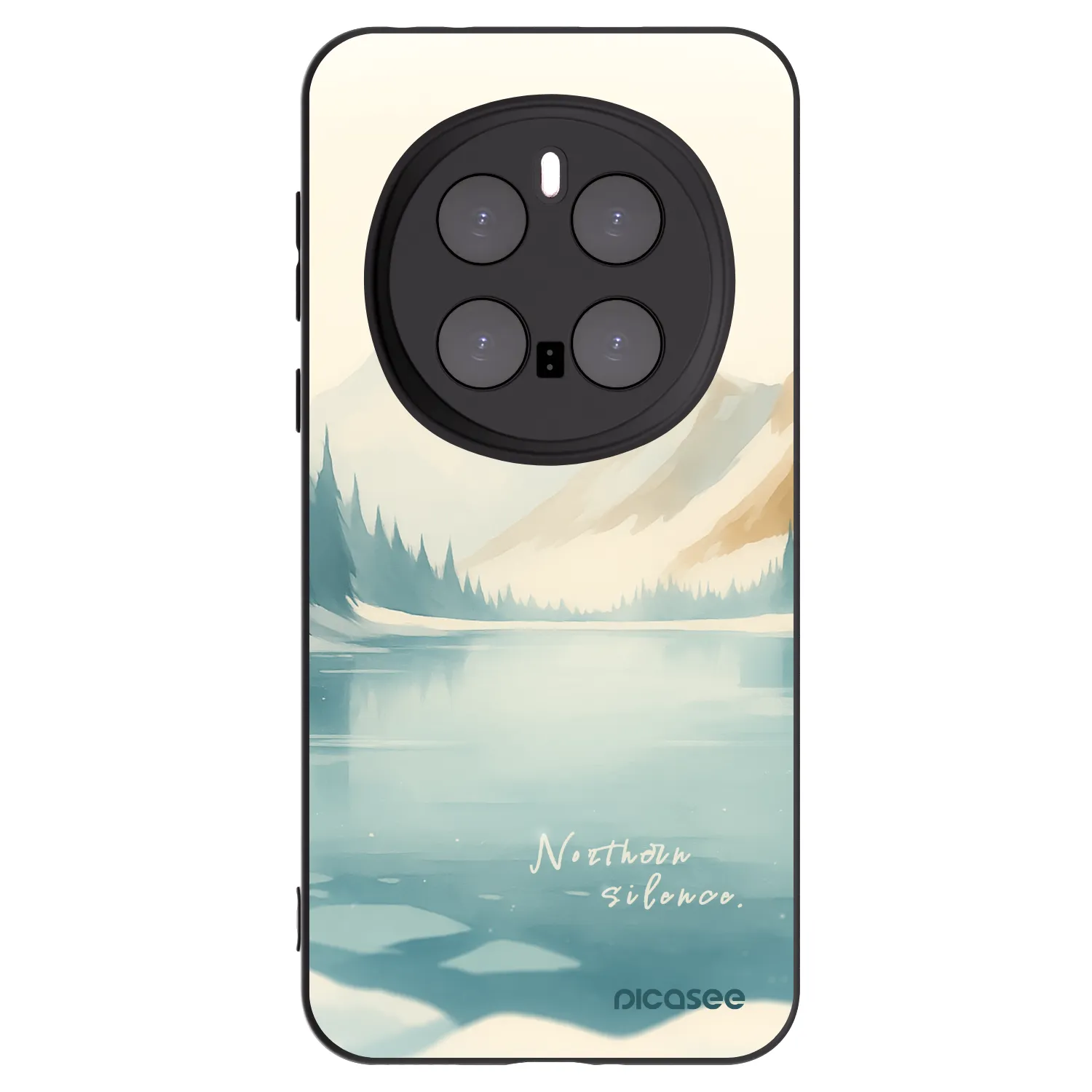 Picasee silikonowe czarne etui na Honor Magic7 Pro 5G - NOTHERN SILENCE