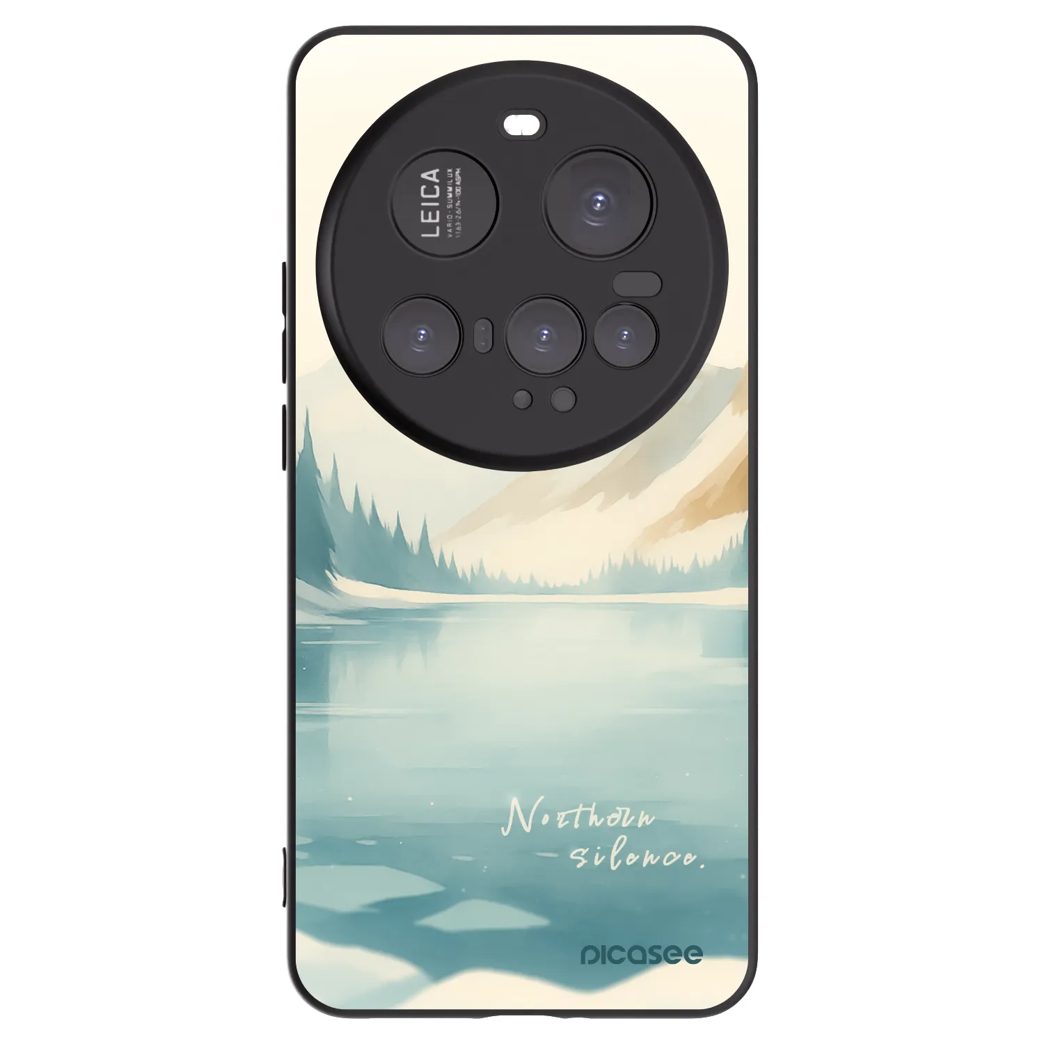 Picasee silikonowe czarne etui na Xiaomi 15 Ultra - NOTHERN SILENCE